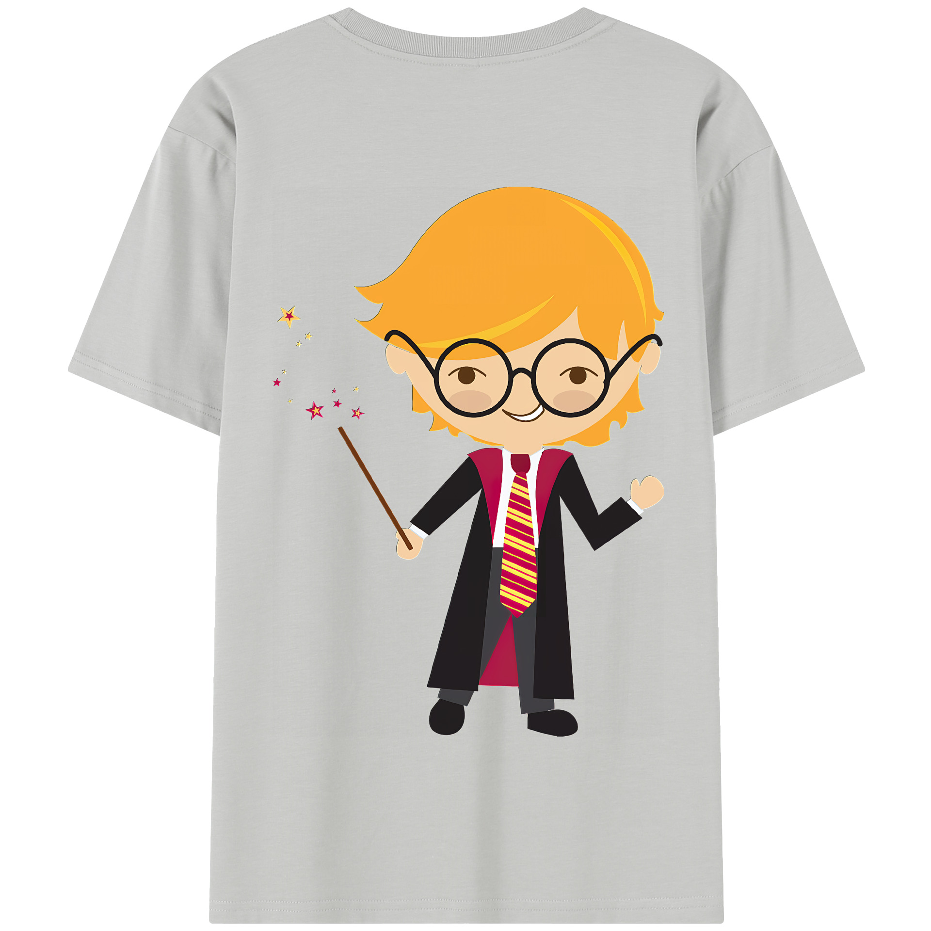 （画像用） Harry Potter ハリー・ポッターシリーズ 綿100％半袖Tシャツ（背面プリント）