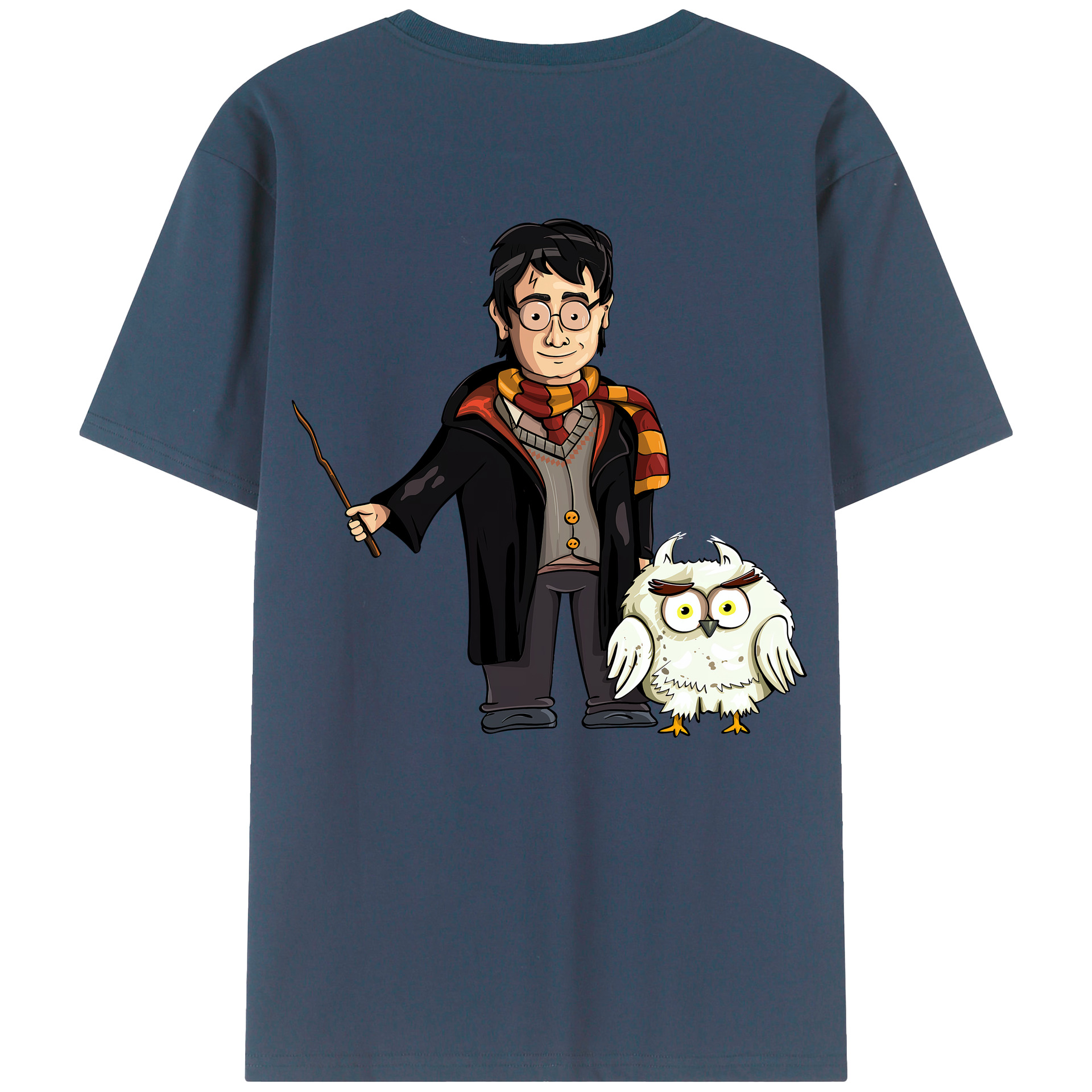 （画像用） Harry Potter ハリー・ポッターシリーズ 綿100％半袖Tシャツ（背面プリント）