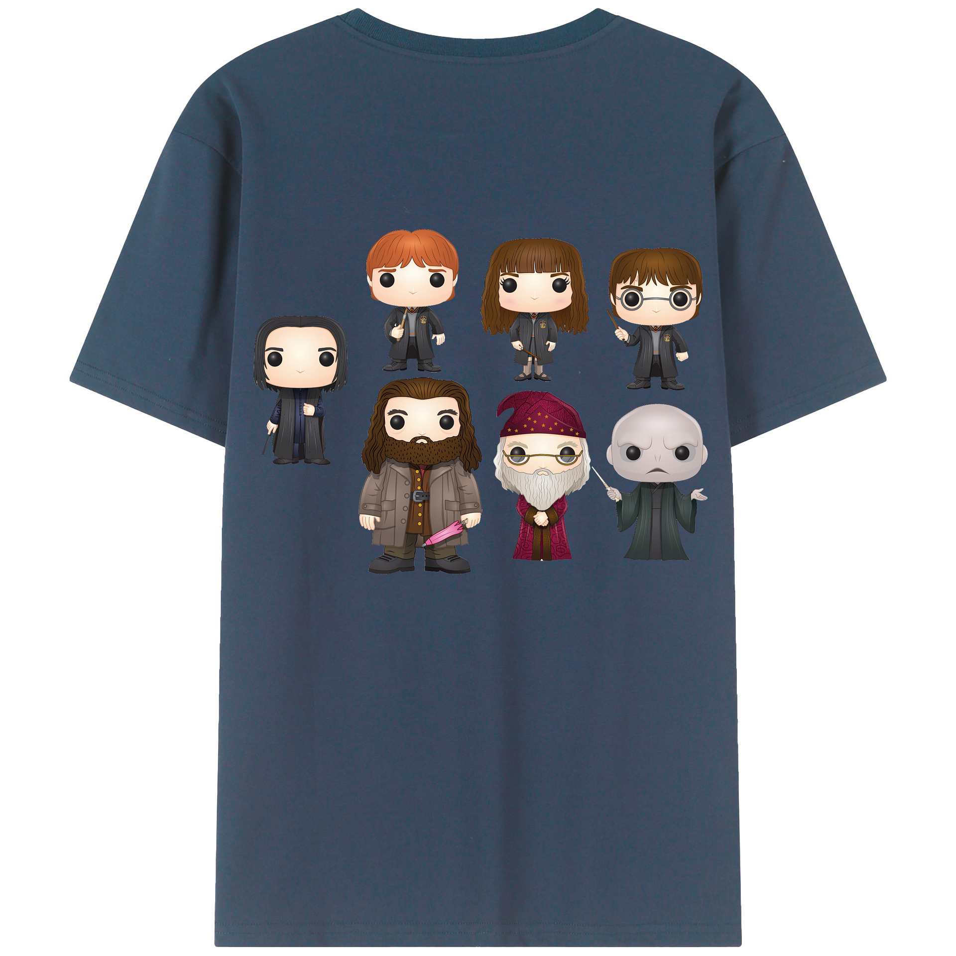 （画像用） Harry Potter ハリー・ポッターシリーズ 綿100％半袖Tシャツ（背面プリント）