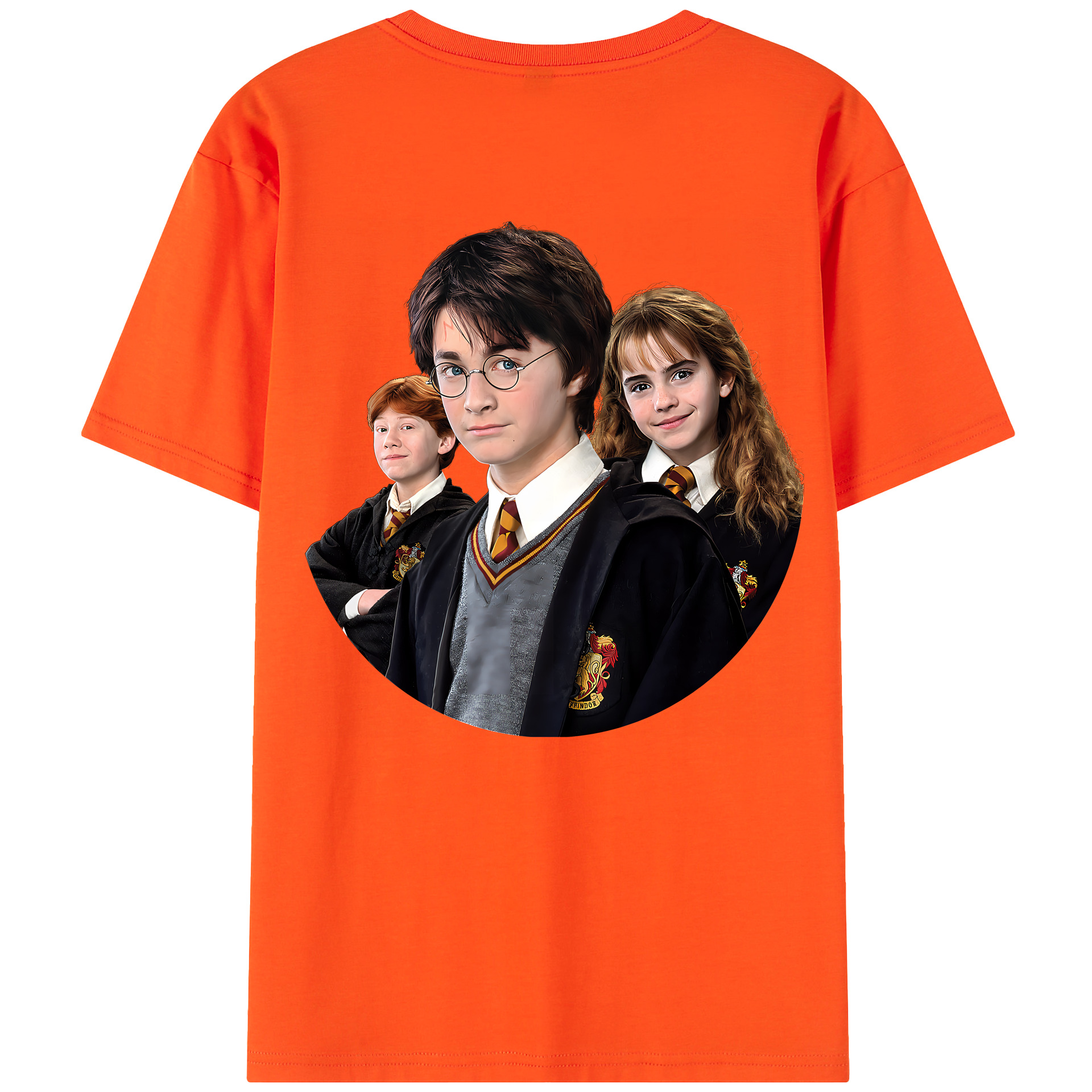 （画像用） Harry Potter ハリー・ポッターシリーズ 綿100％半袖Tシャツ（背面プリント）