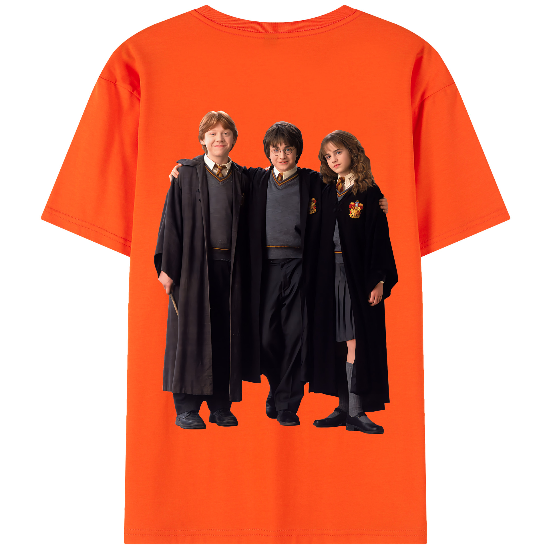 （画像用） Harry Potter ハリー・ポッターシリーズ 綿100％半袖Tシャツ（背面プリント）
