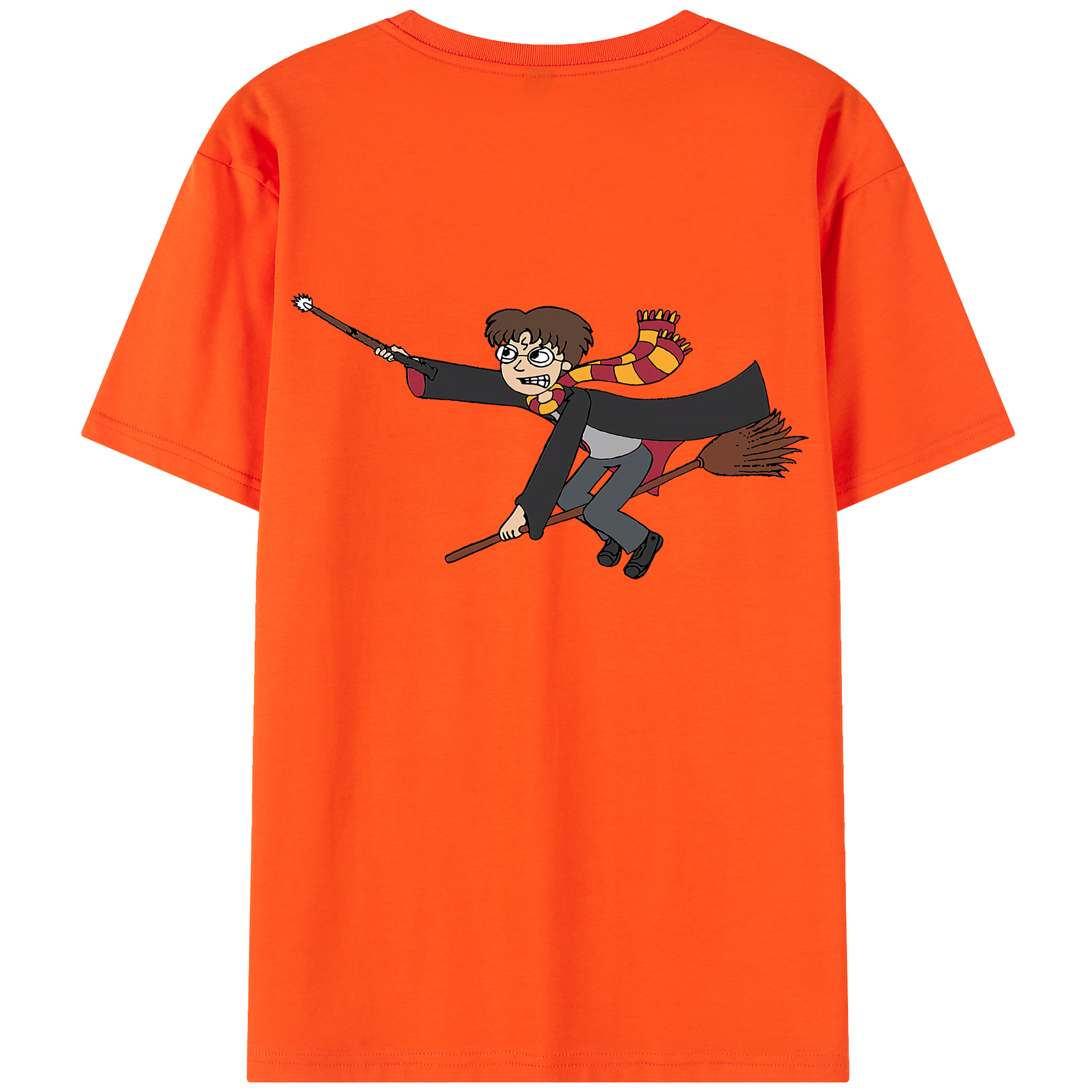 （画像用） Harry Potter ハリー・ポッターシリーズ 綿100％半袖Tシャツ（背面プリント）
