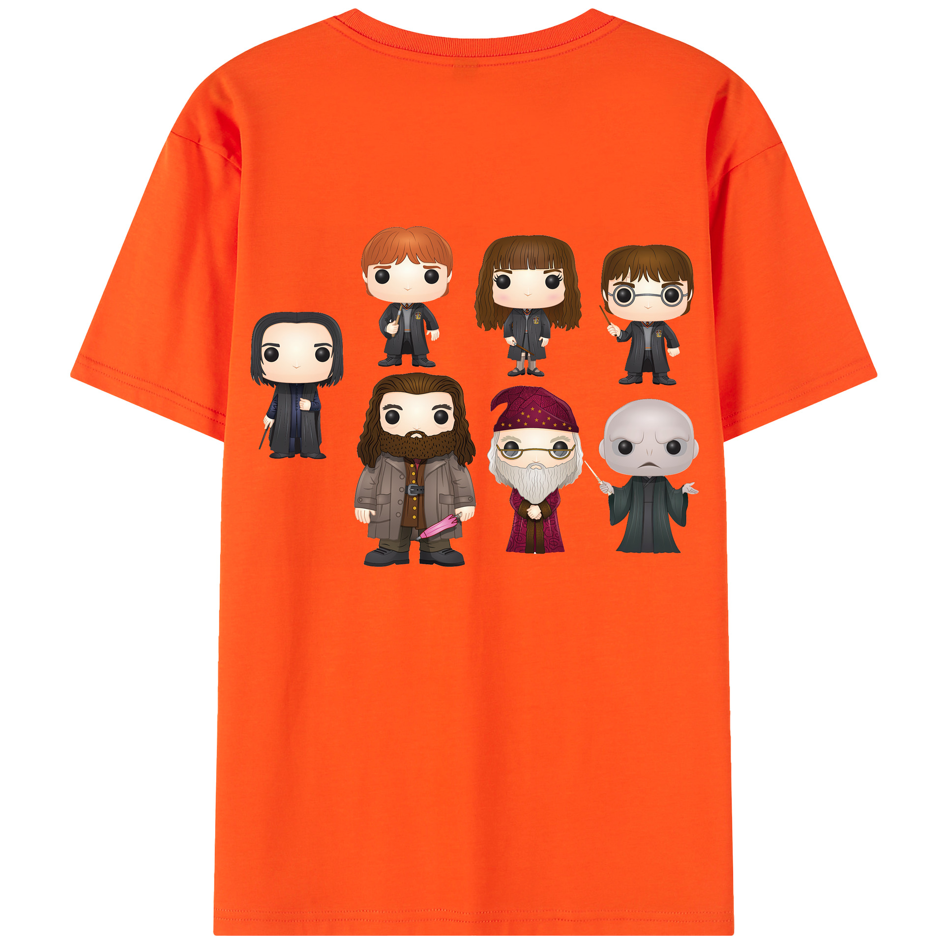 （画像用） Harry Potter ハリー・ポッターシリーズ 綿100％半袖Tシャツ（背面プリント）
