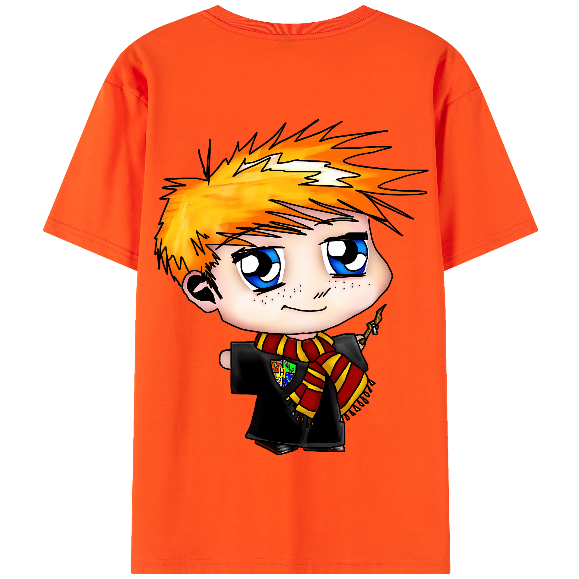 （画像用） Harry Potter ハリー・ポッターシリーズ 綿100％半袖Tシャツ（背面プリント）