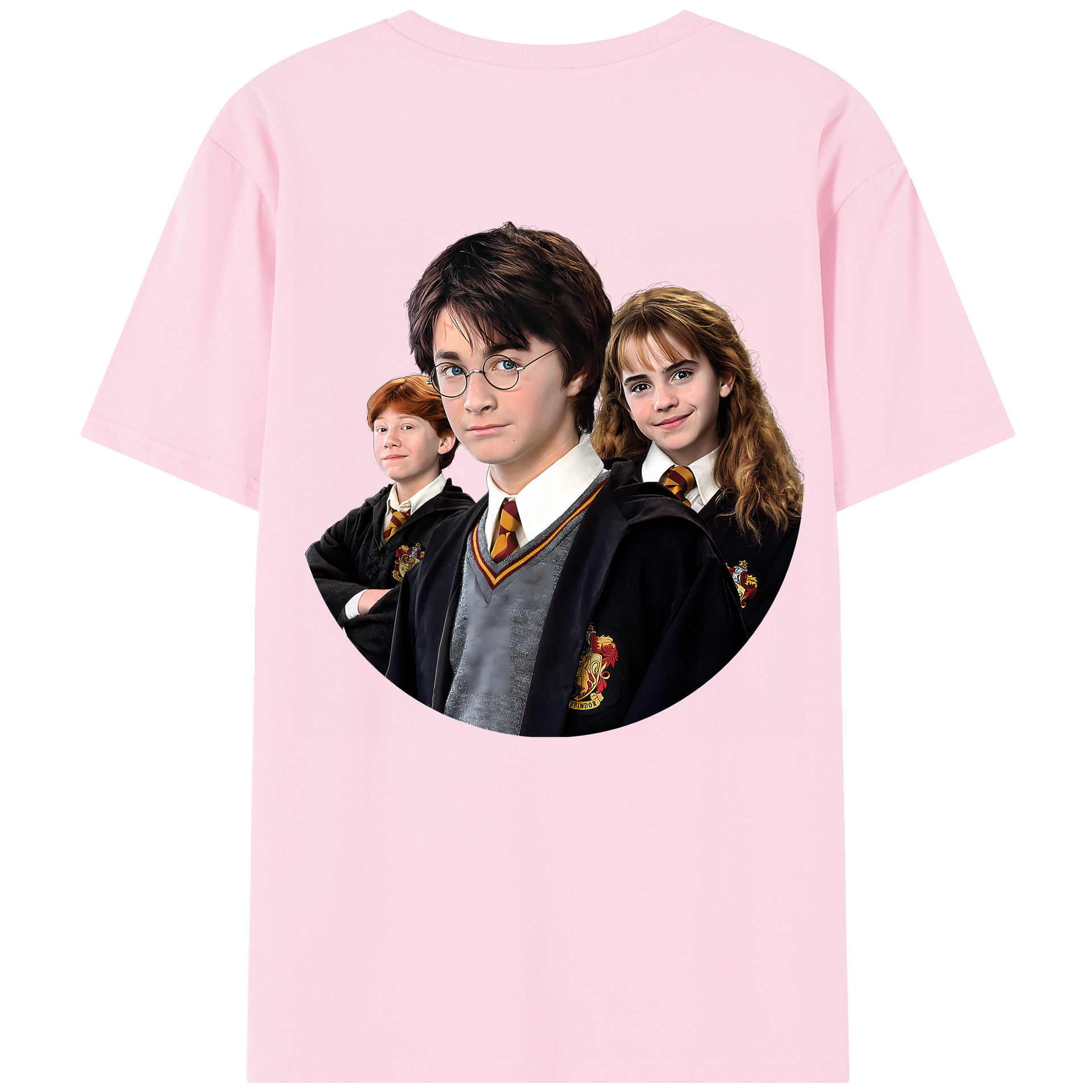 （画像用） Harry Potter ハリー・ポッターシリーズ 綿100％半袖Tシャツ（背面プリント）