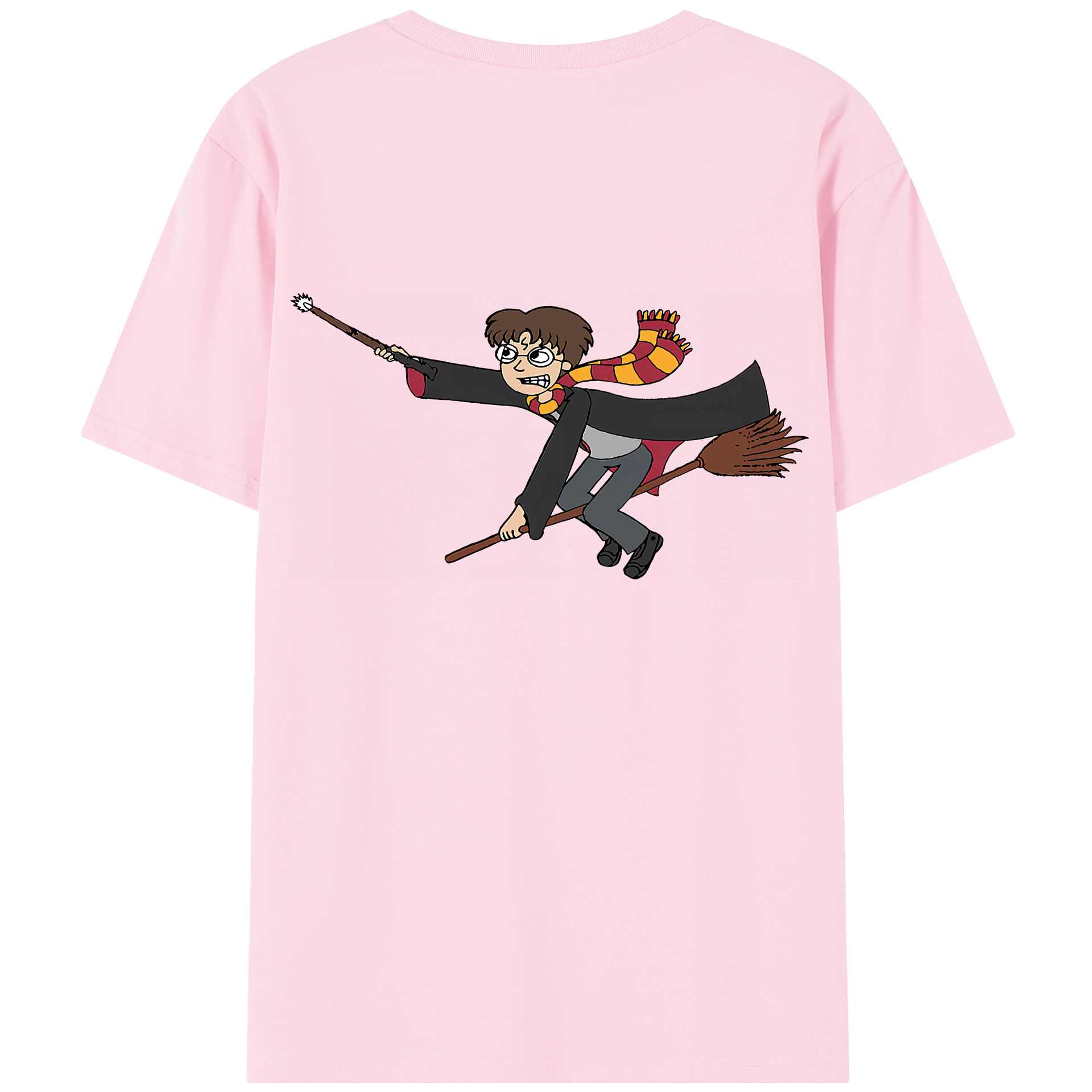 （画像用） Harry Potter ハリー・ポッターシリーズ 綿100％半袖Tシャツ（背面プリント）