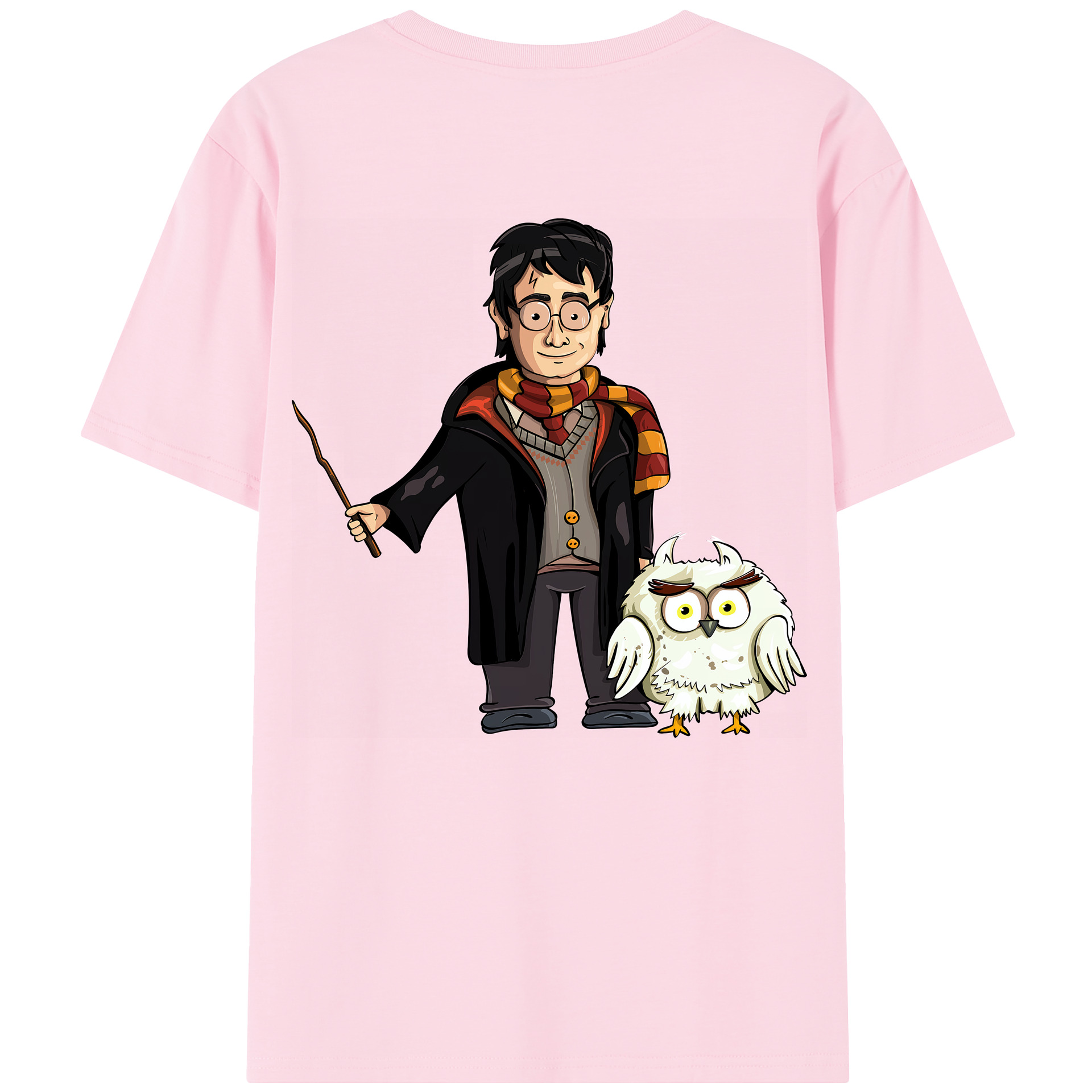 （画像用） Harry Potter ハリー・ポッターシリーズ 綿100％半袖Tシャツ（背面プリント）