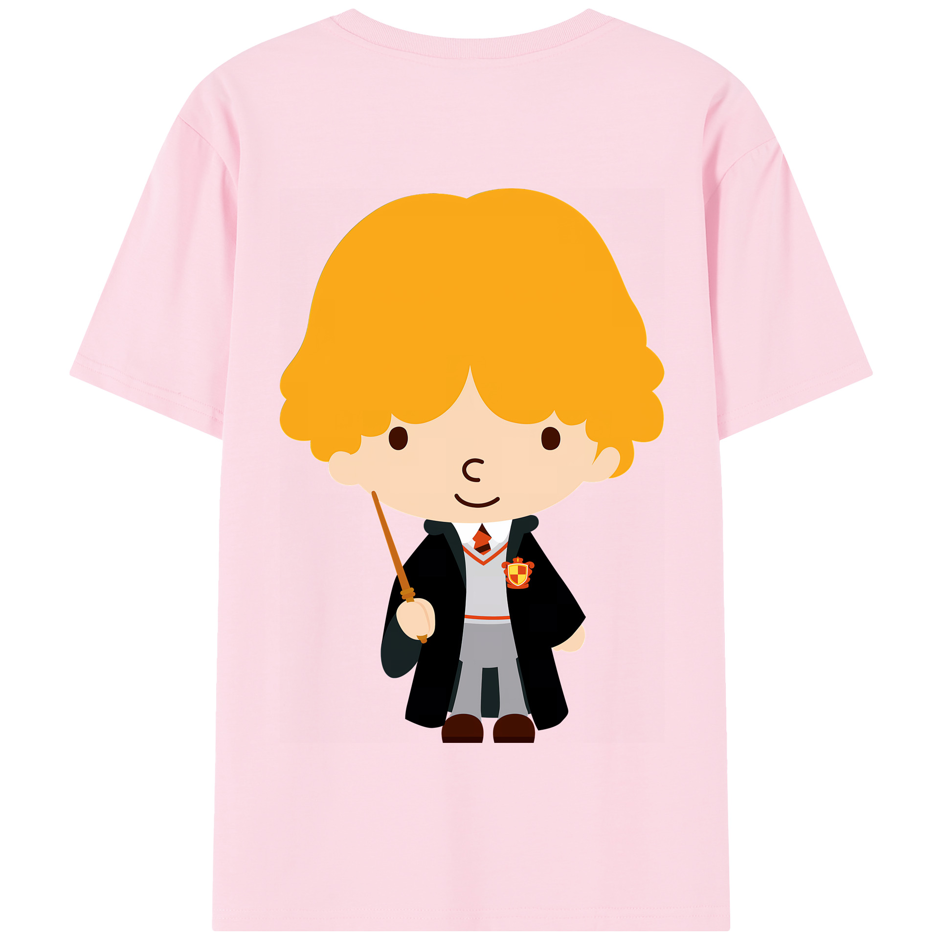 （画像用） Harry Potter ハリー・ポッターシリーズ 綿100％半袖Tシャツ（背面プリント）