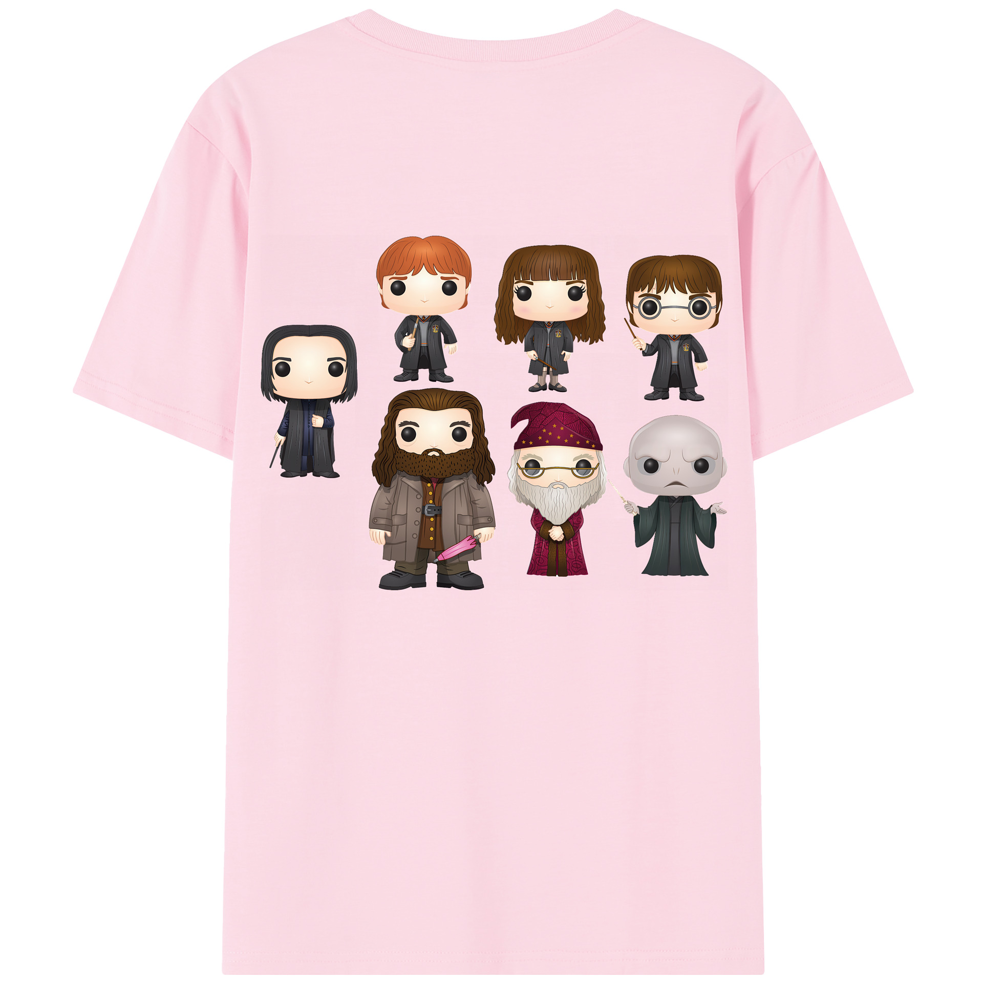（画像用） Harry Potter ハリー・ポッターシリーズ 綿100％半袖Tシャツ（背面プリント）