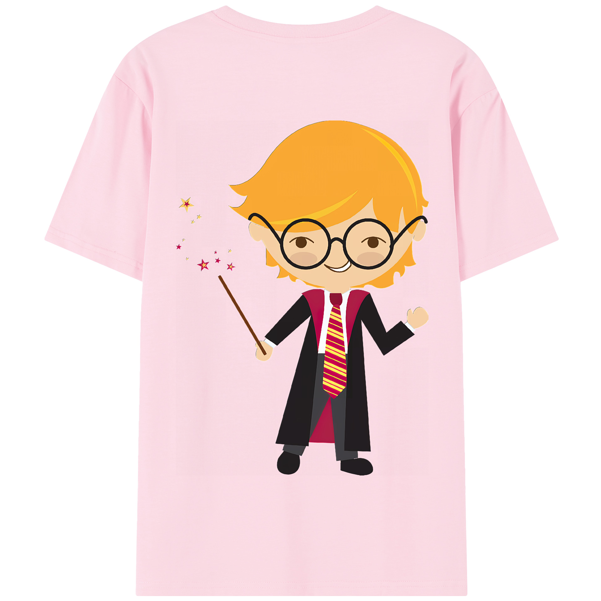 （画像用） Harry Potter ハリー・ポッターシリーズ 綿100％半袖Tシャツ（背面プリント）