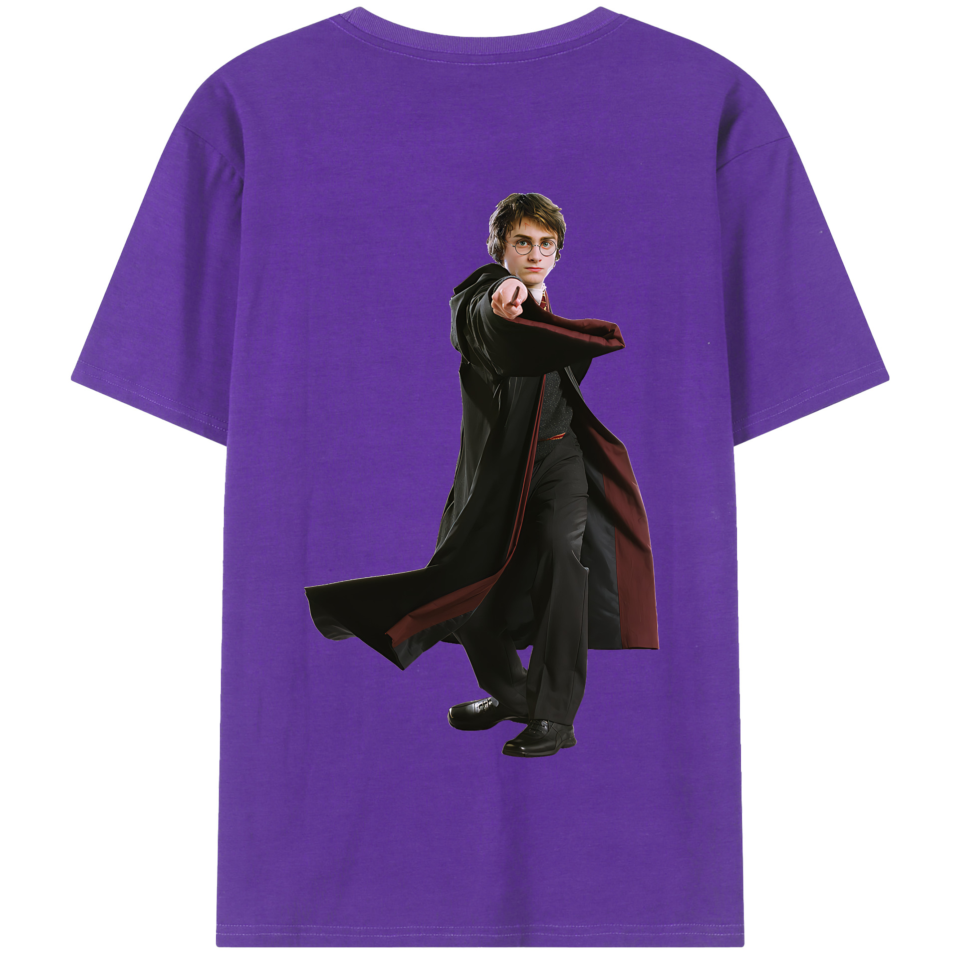 （画像用） Harry Potter ハリー・ポッターシリーズ 綿100％半袖Tシャツ（背面プリント）