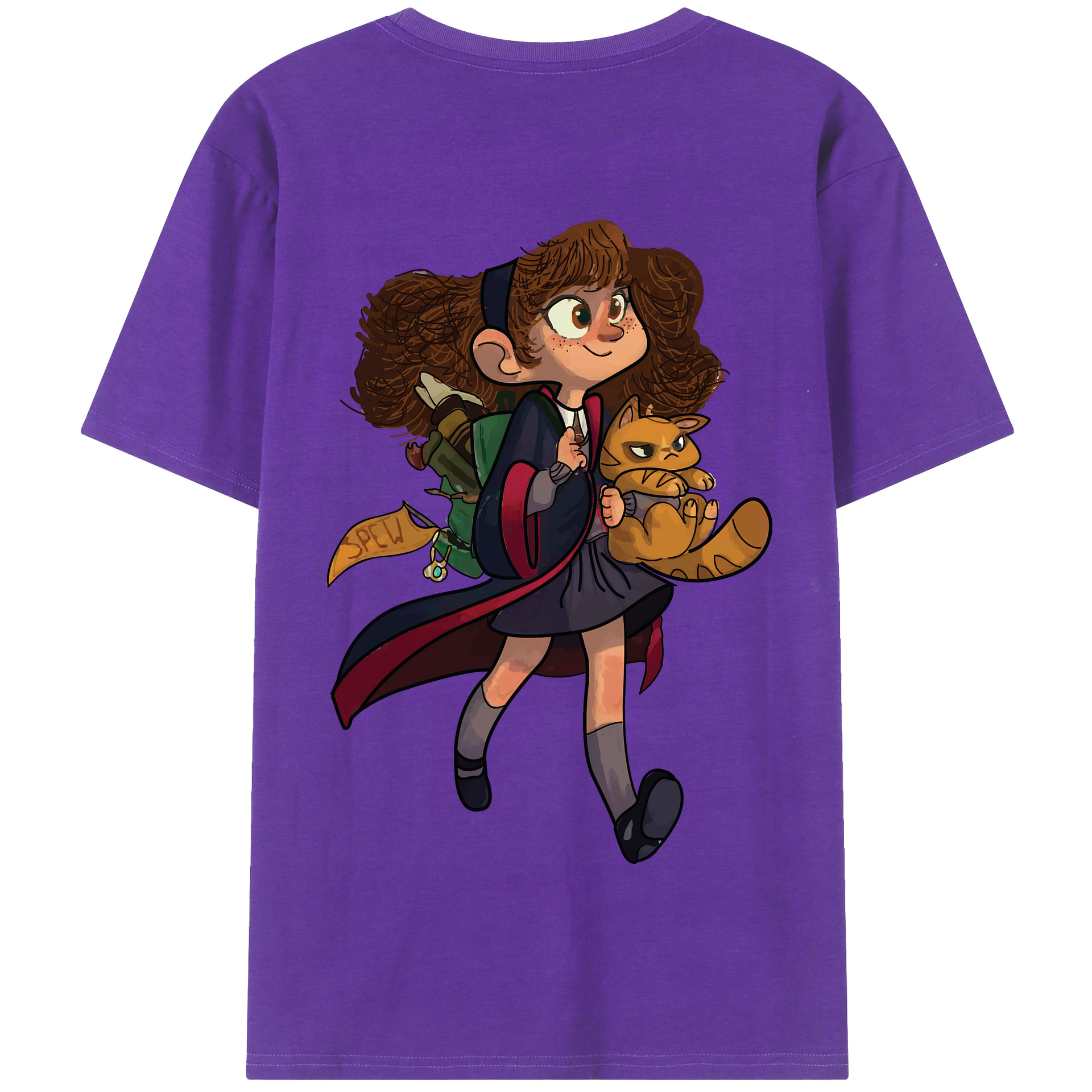 （画像用） Harry Potter ハリー・ポッターシリーズ 綿100％半袖Tシャツ（背面プリント）