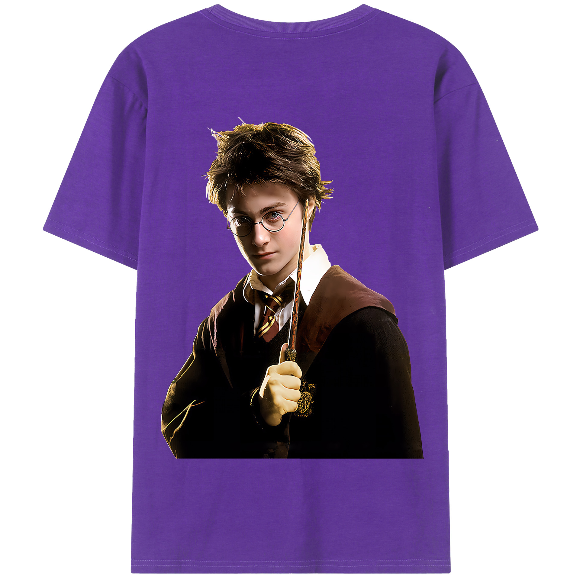 （画像用） Harry Potter ハリー・ポッターシリーズ 綿100％半袖Tシャツ（背面プリント）