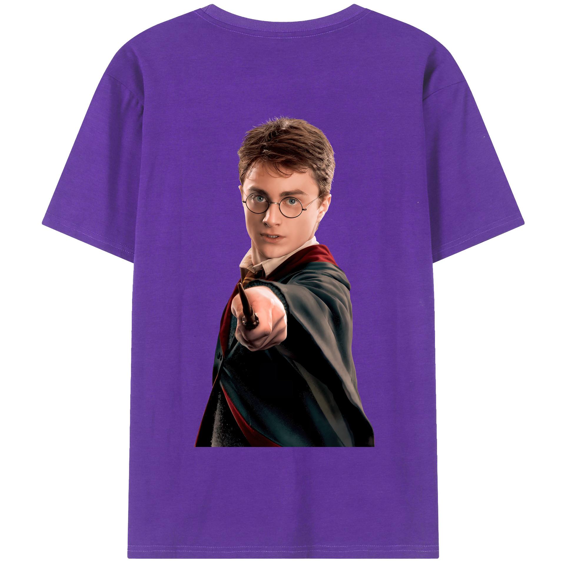（画像用） Harry Potter ハリー・ポッターシリーズ 綿100％半袖Tシャツ（背面プリント）
