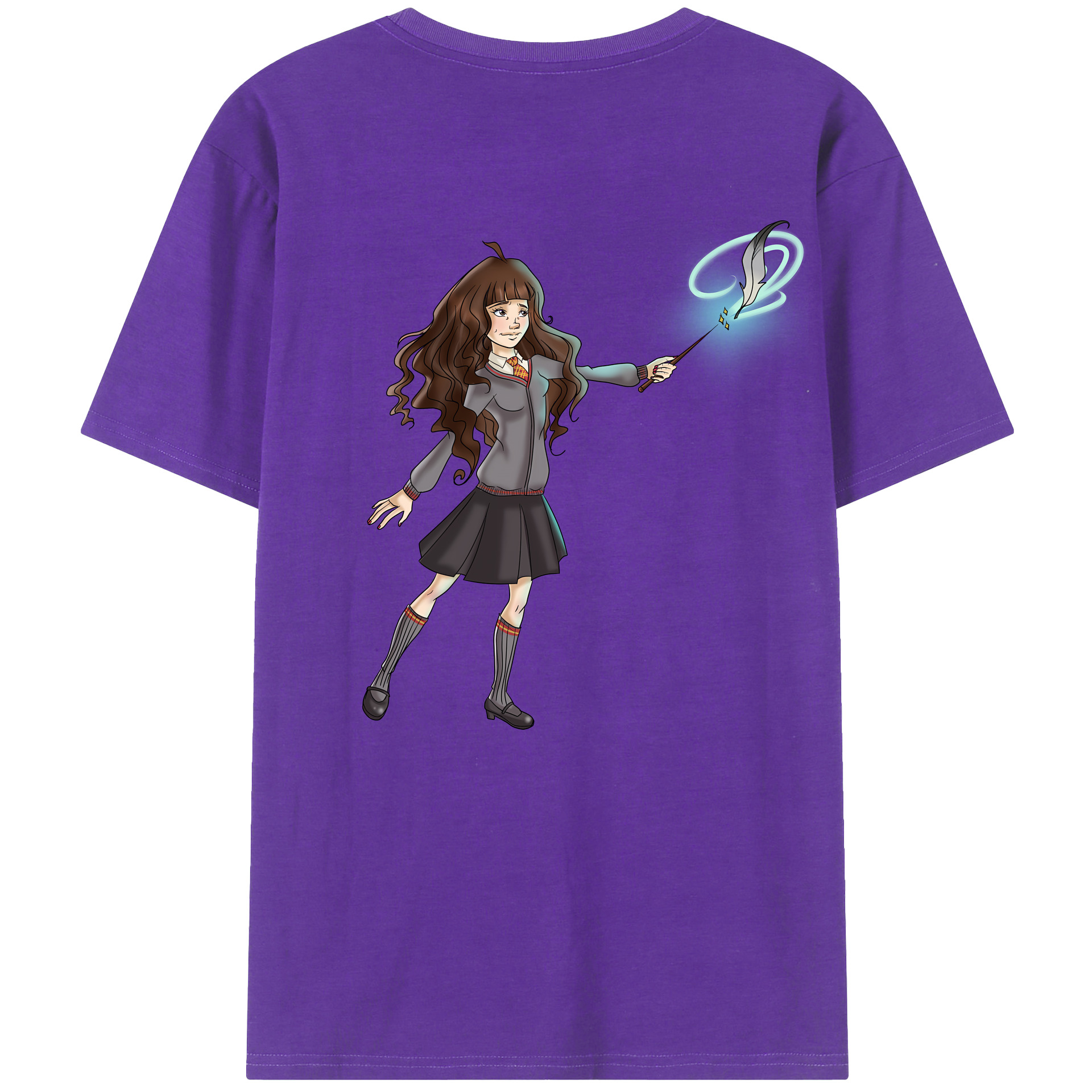 （画像用） Harry Potter ハリー・ポッターシリーズ 綿100％半袖Tシャツ（背面プリント）