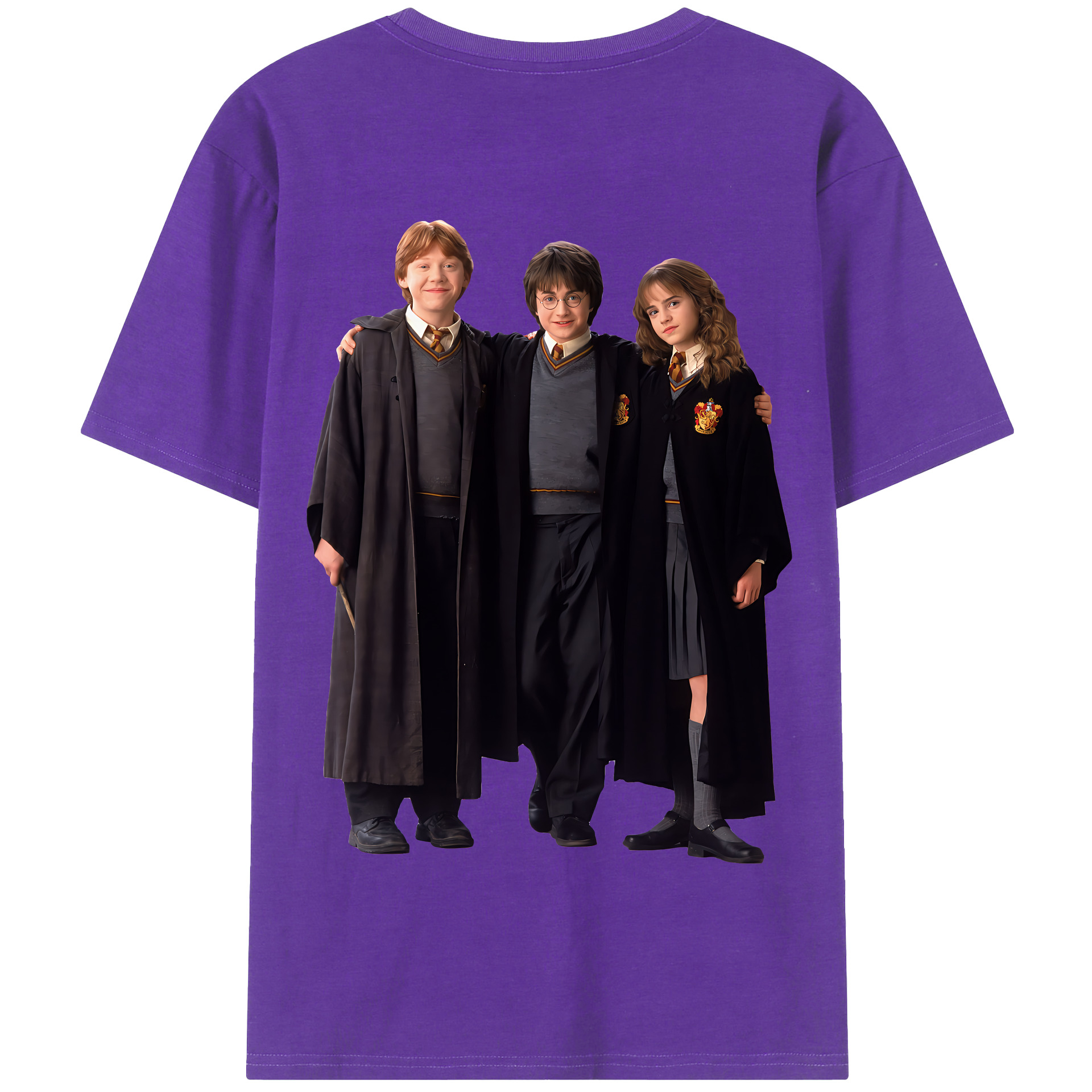 （画像用） Harry Potter ハリー・ポッターシリーズ 綿100％半袖Tシャツ（背面プリント）