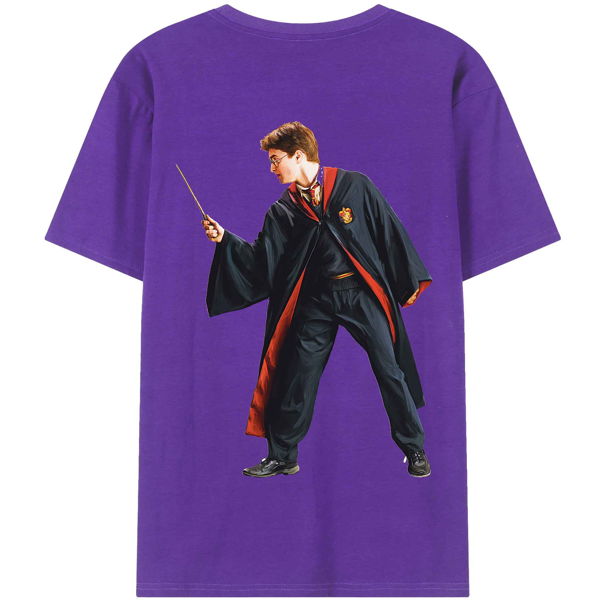 （画像用） Harry Potter ハリー・ポッターシリーズ 綿100％半袖Tシャツ（背面プリント）