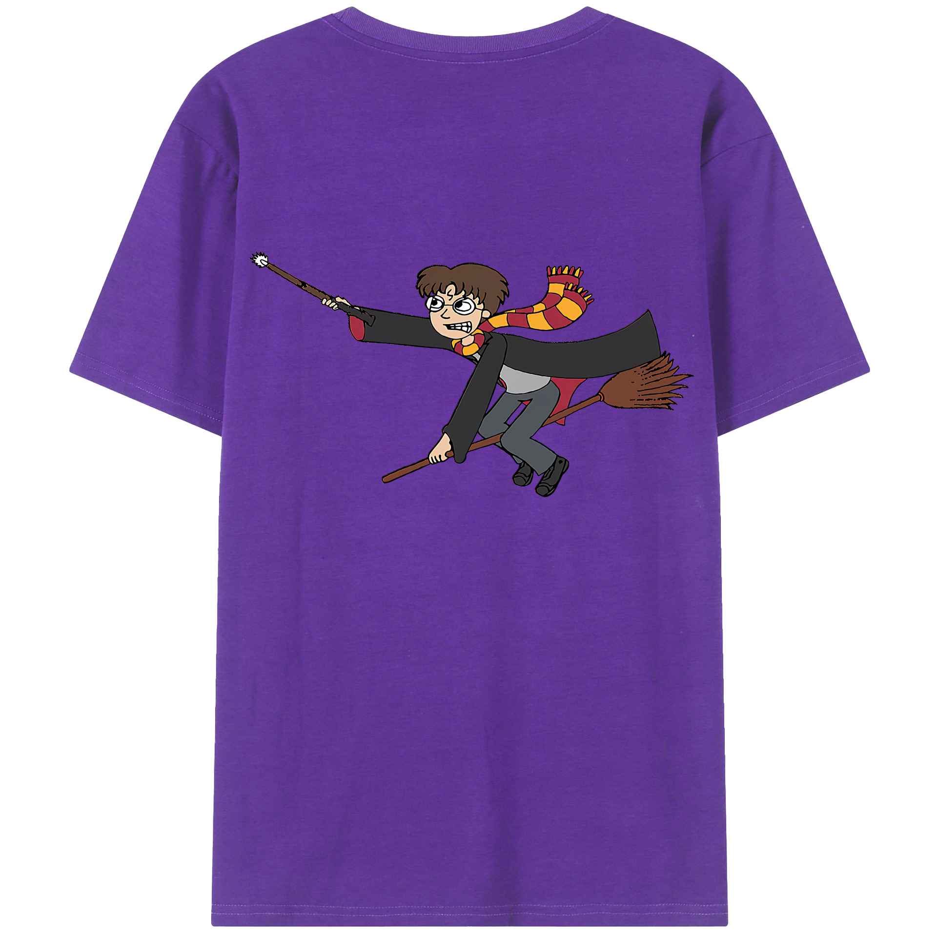 （画像用） Harry Potter ハリー・ポッターシリーズ 綿100％半袖Tシャツ（背面プリント）