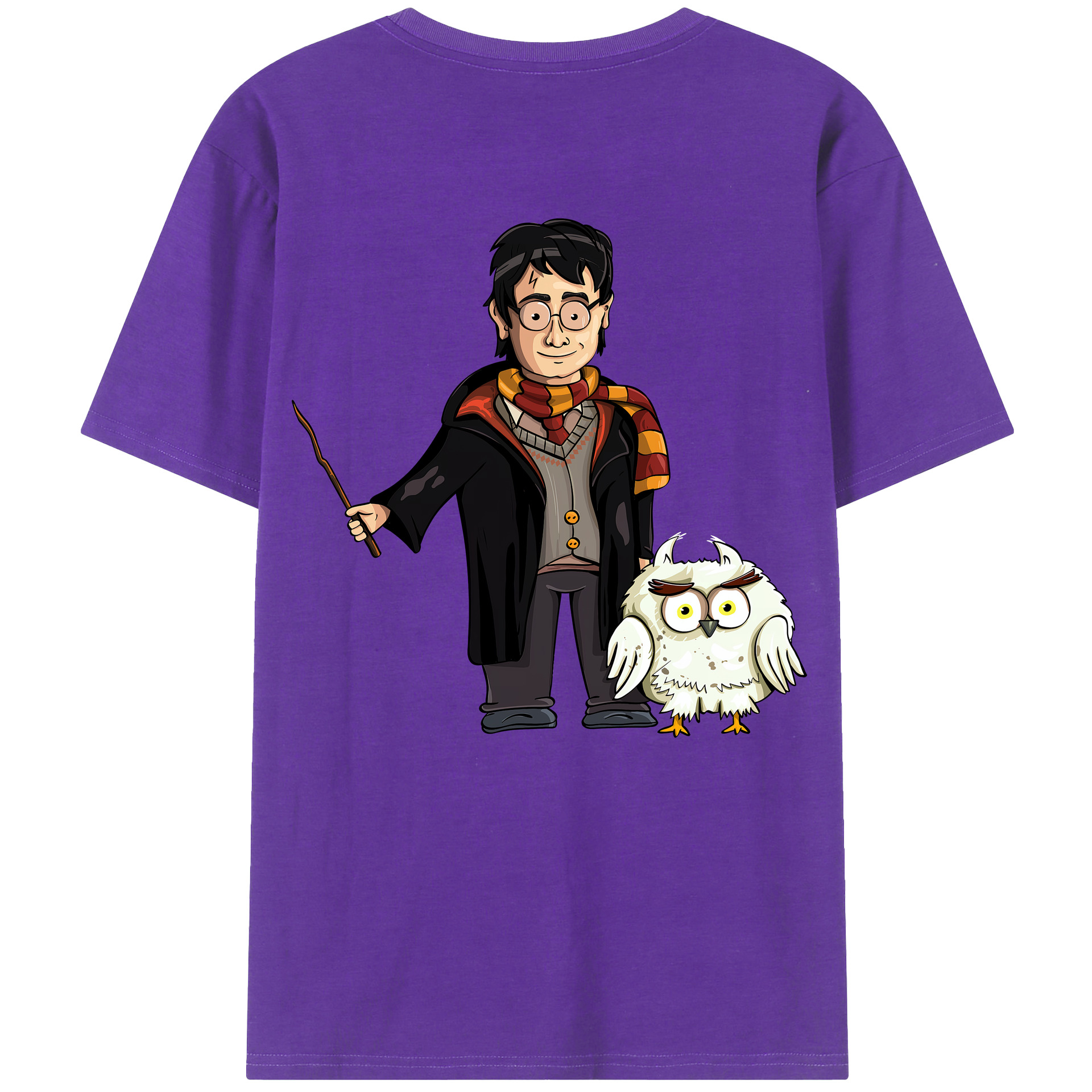（画像用） Harry Potter ハリー・ポッターシリーズ 綿100％半袖Tシャツ（背面プリント）