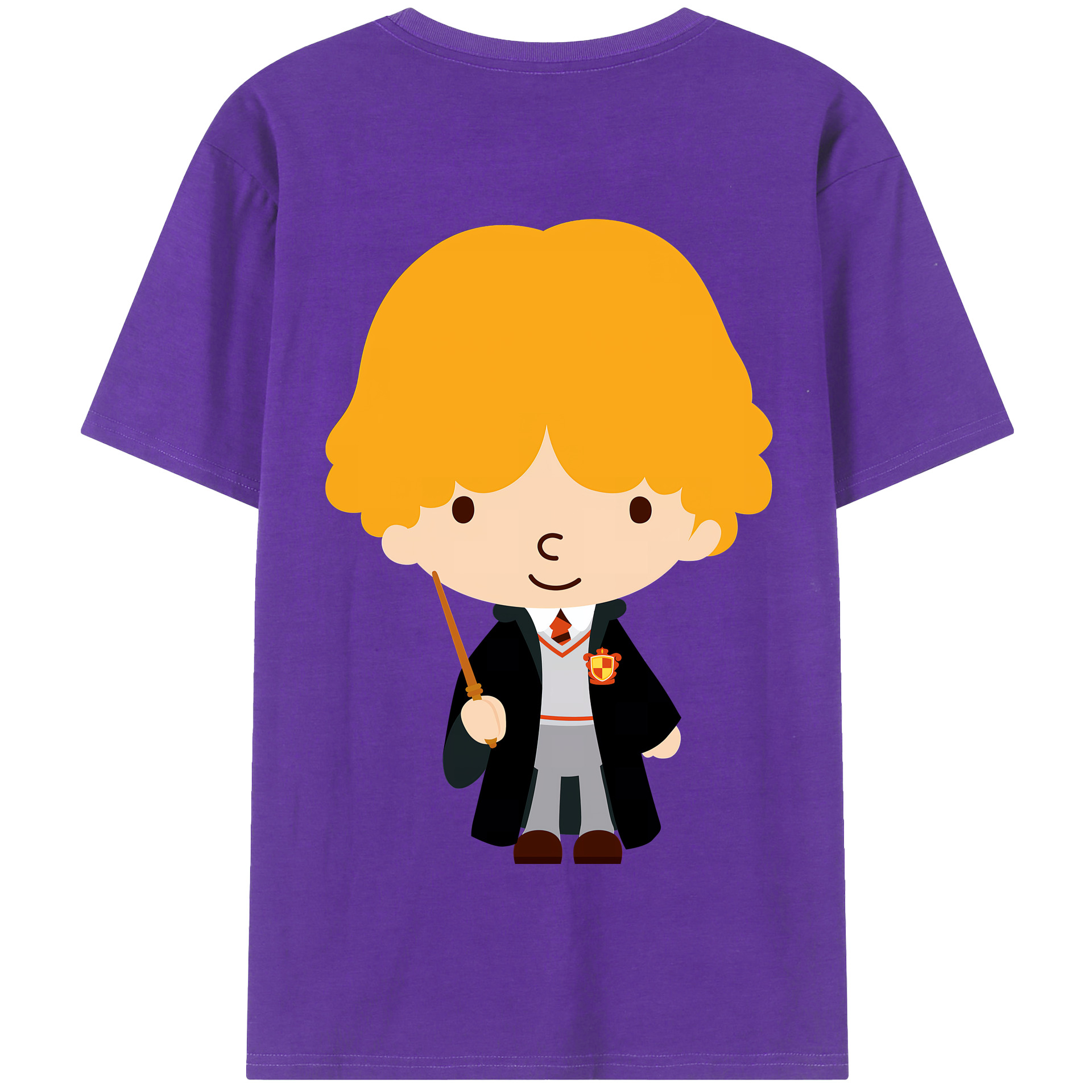 （画像用） Harry Potter ハリー・ポッターシリーズ 綿100％半袖Tシャツ（背面プリント）