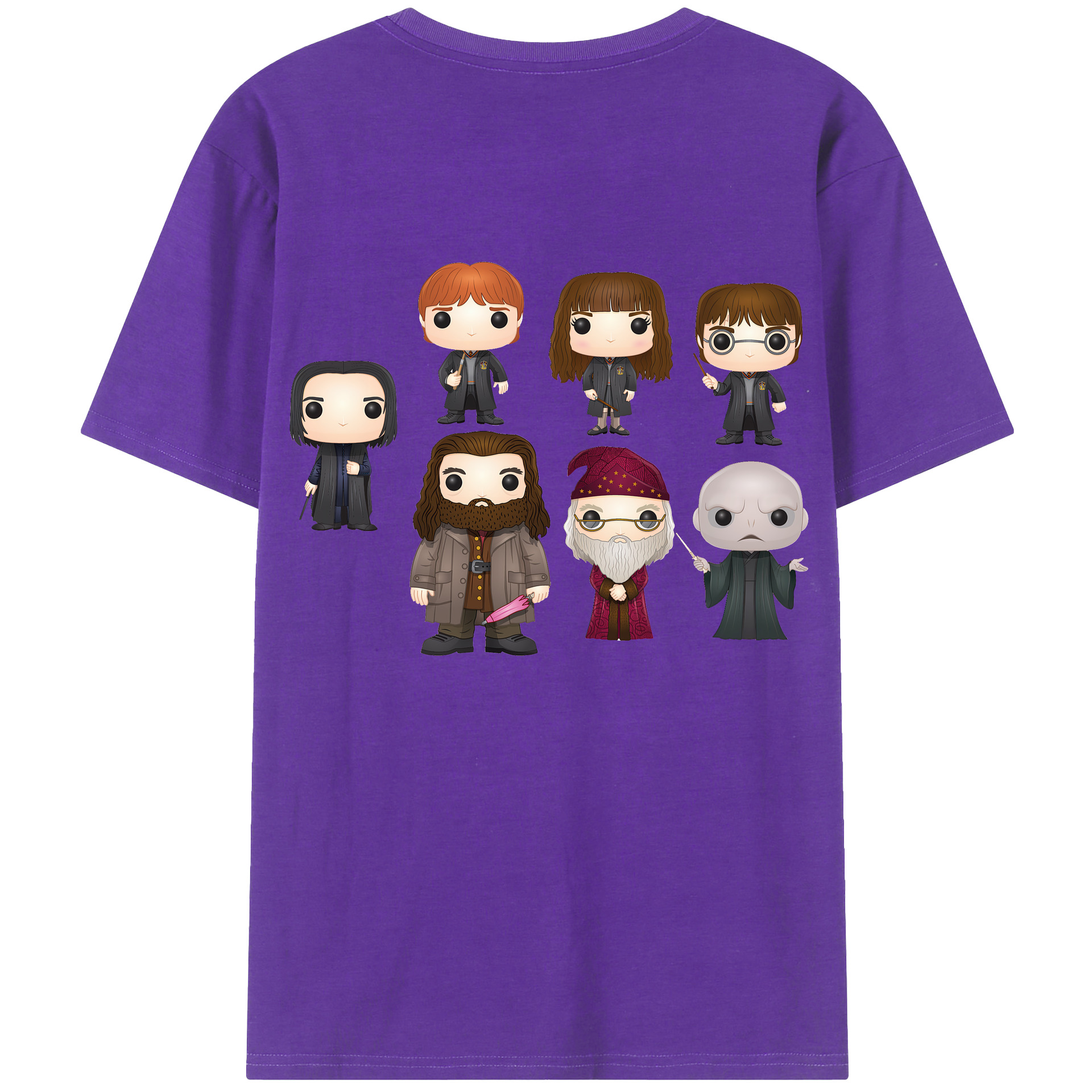 （画像用） Harry Potter ハリー・ポッターシリーズ 綿100％半袖Tシャツ（背面プリント）