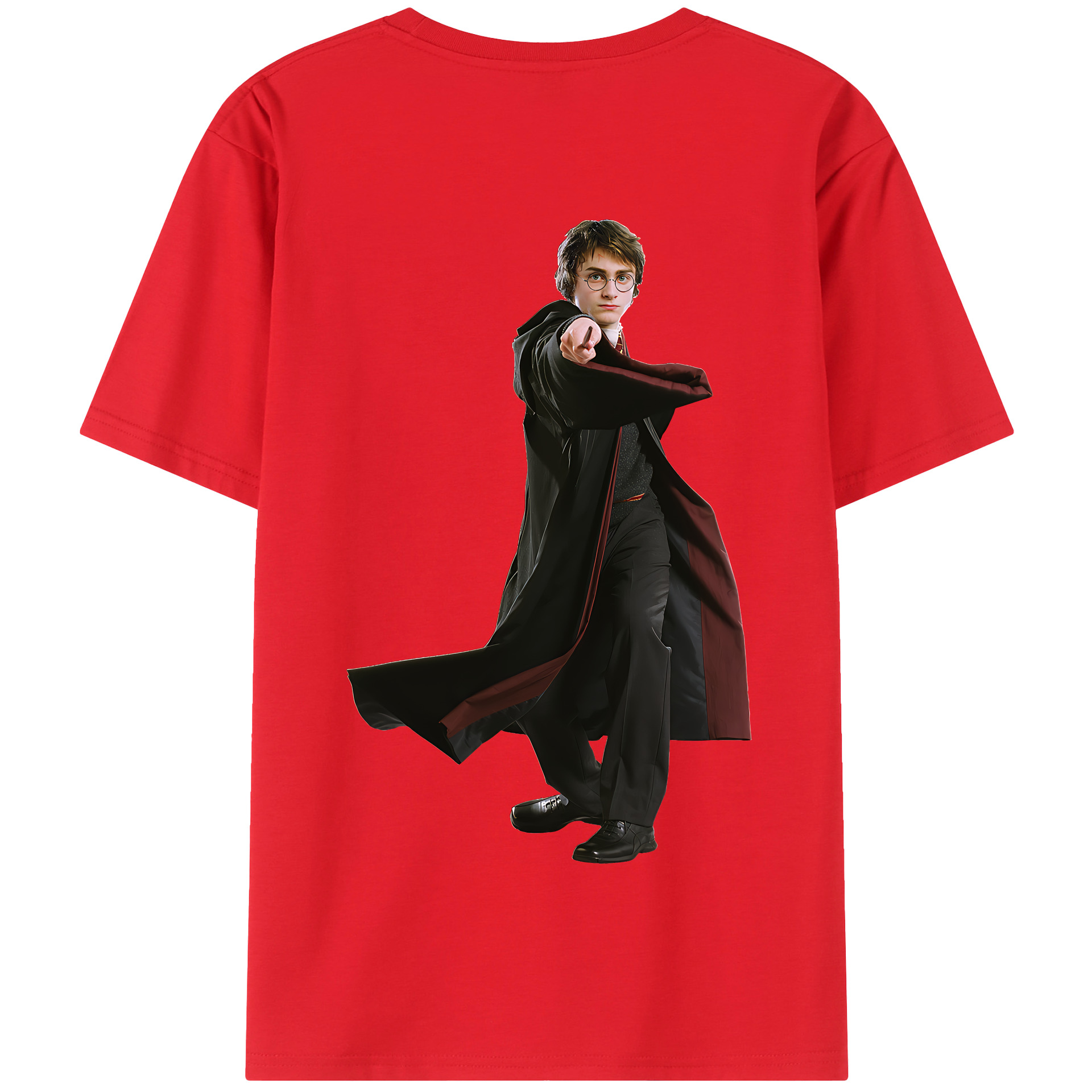 （画像用） Harry Potter ハリー・ポッターシリーズ 綿100％半袖Tシャツ（背面プリント）