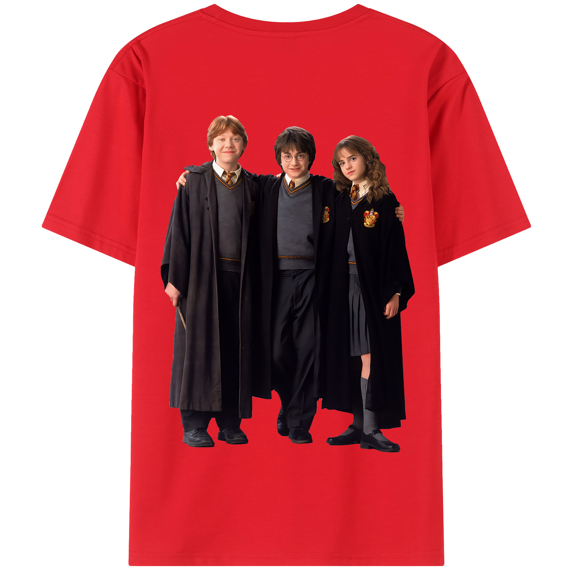 （画像用） Harry Potter ハリー・ポッターシリーズ 綿100％半袖Tシャツ（背面プリント）