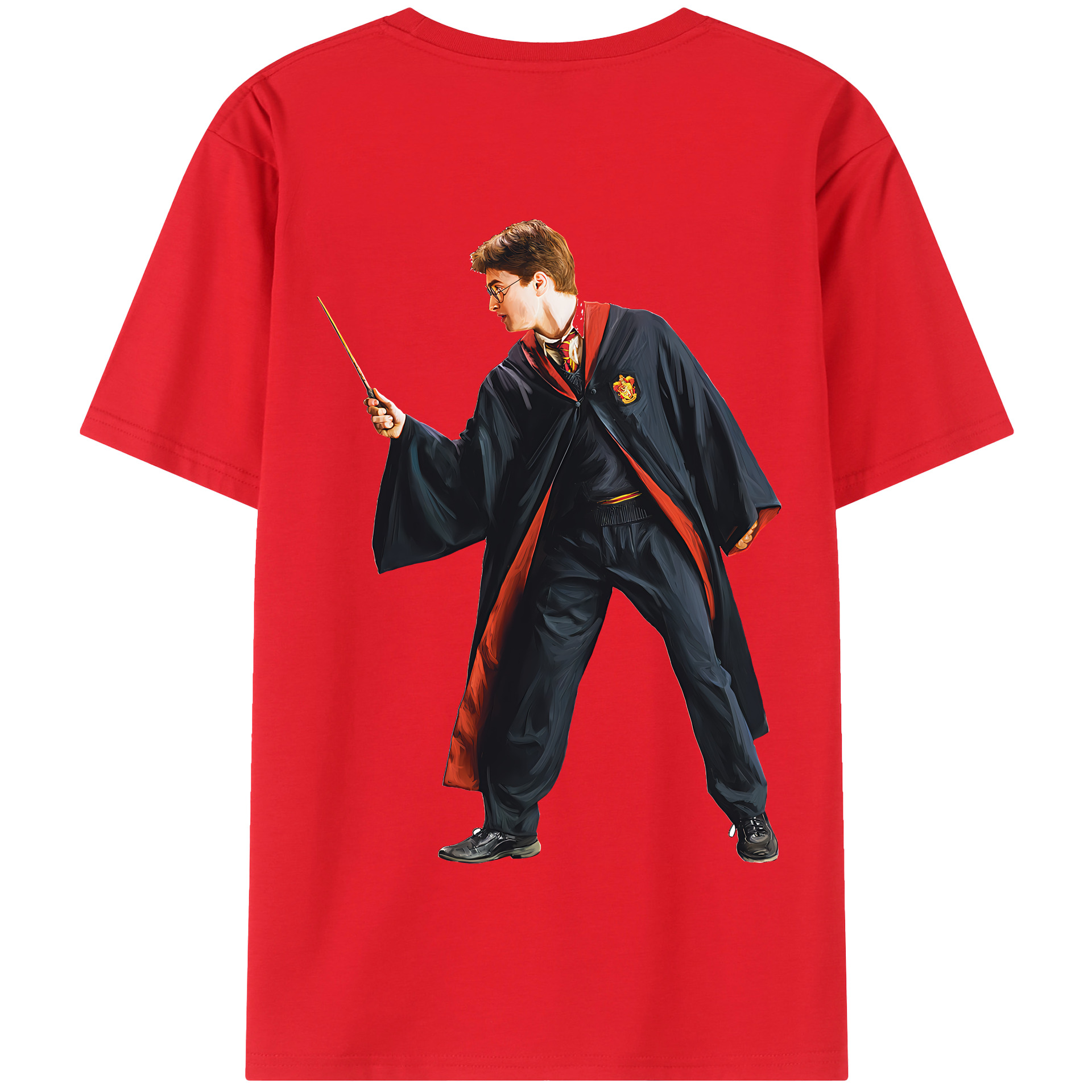 （画像用） Harry Potter ハリー・ポッターシリーズ 綿100％半袖Tシャツ（背面プリント）