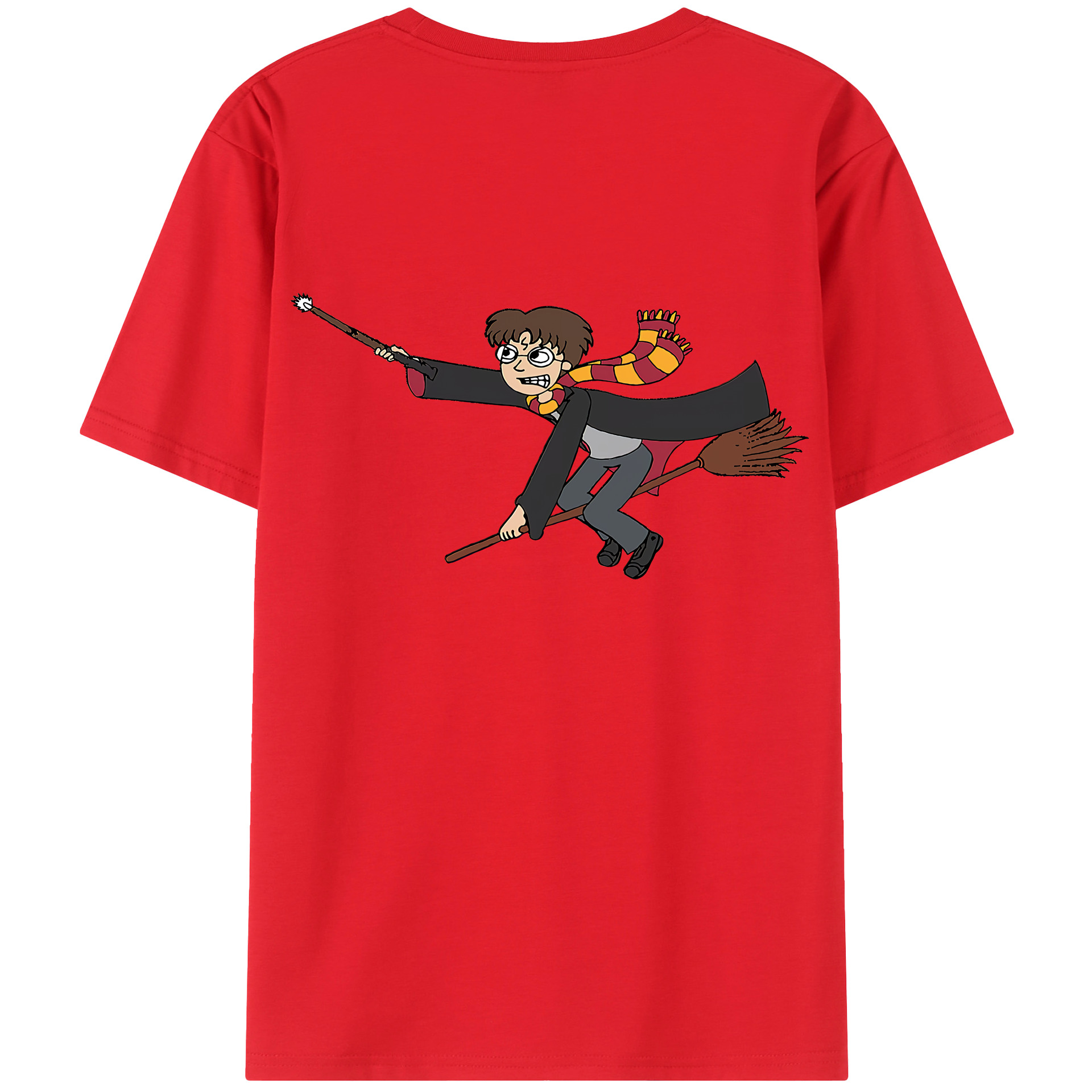 （画像用） Harry Potter ハリー・ポッターシリーズ 綿100％半袖Tシャツ（背面プリント）