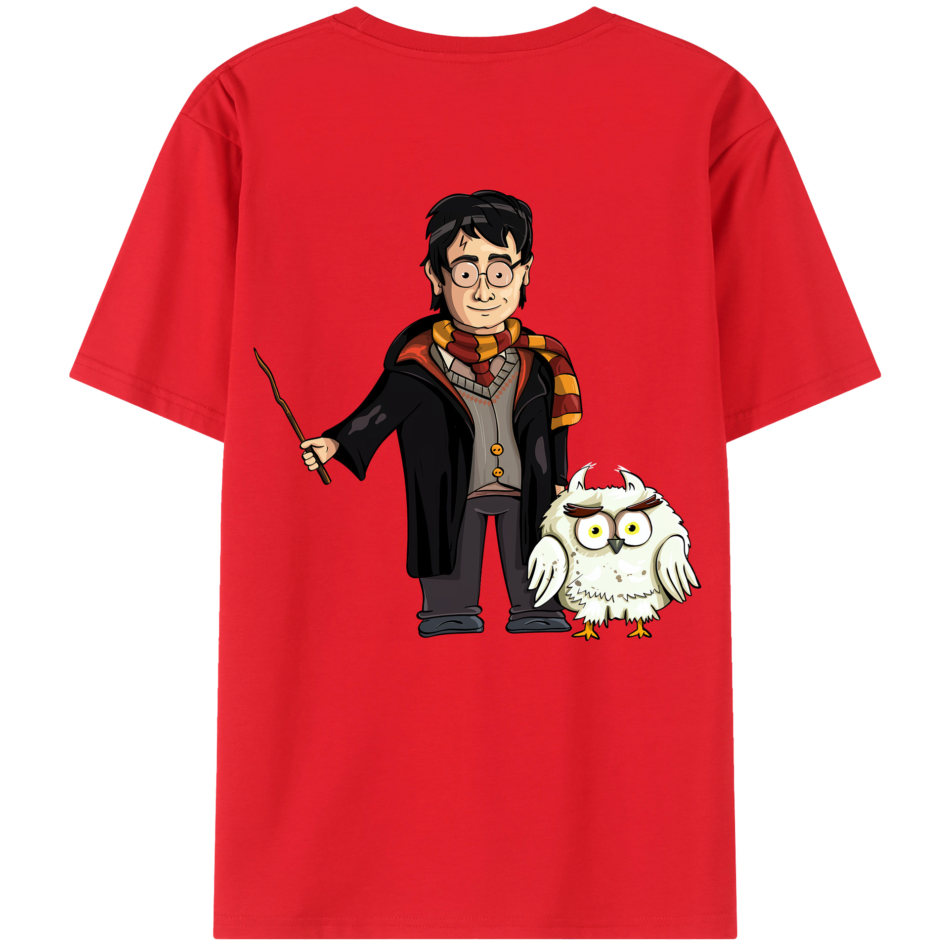 （画像用） Harry Potter ハリー・ポッターシリーズ 綿100％半袖Tシャツ（背面プリント）