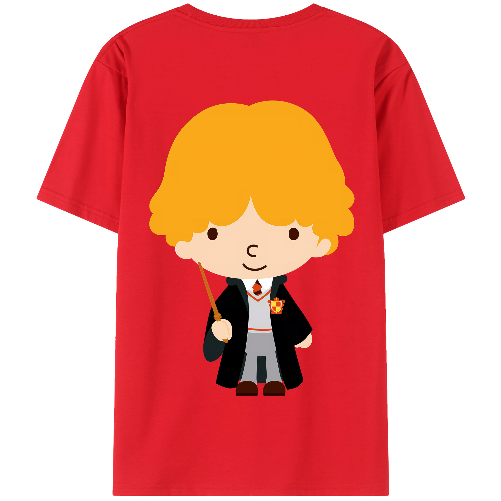 （画像用） Harry Potter ハリー・ポッターシリーズ 綿100％半袖Tシャツ（背面プリント）