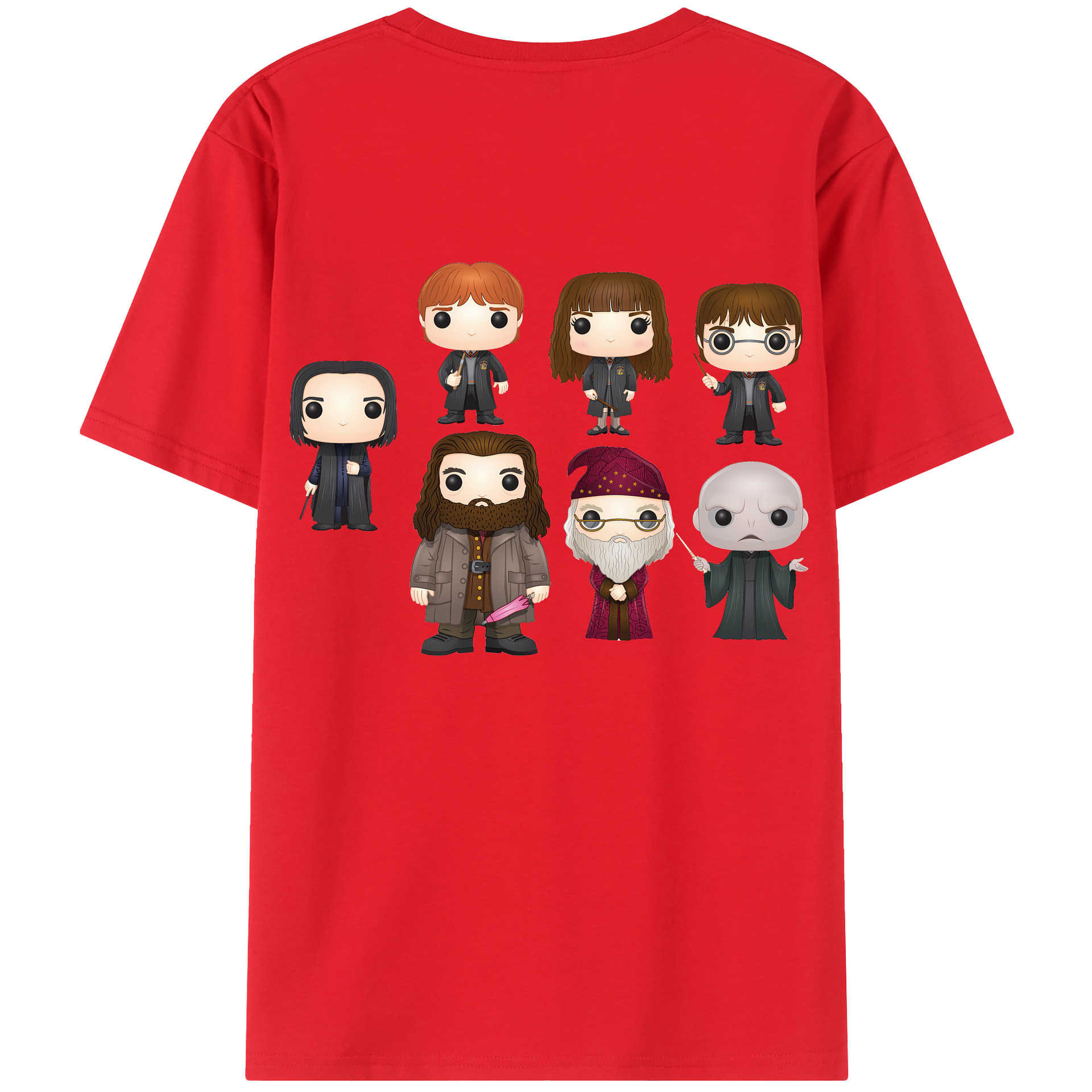 （画像用） Harry Potter ハリー・ポッターシリーズ 綿100％半袖Tシャツ（背面プリント）
