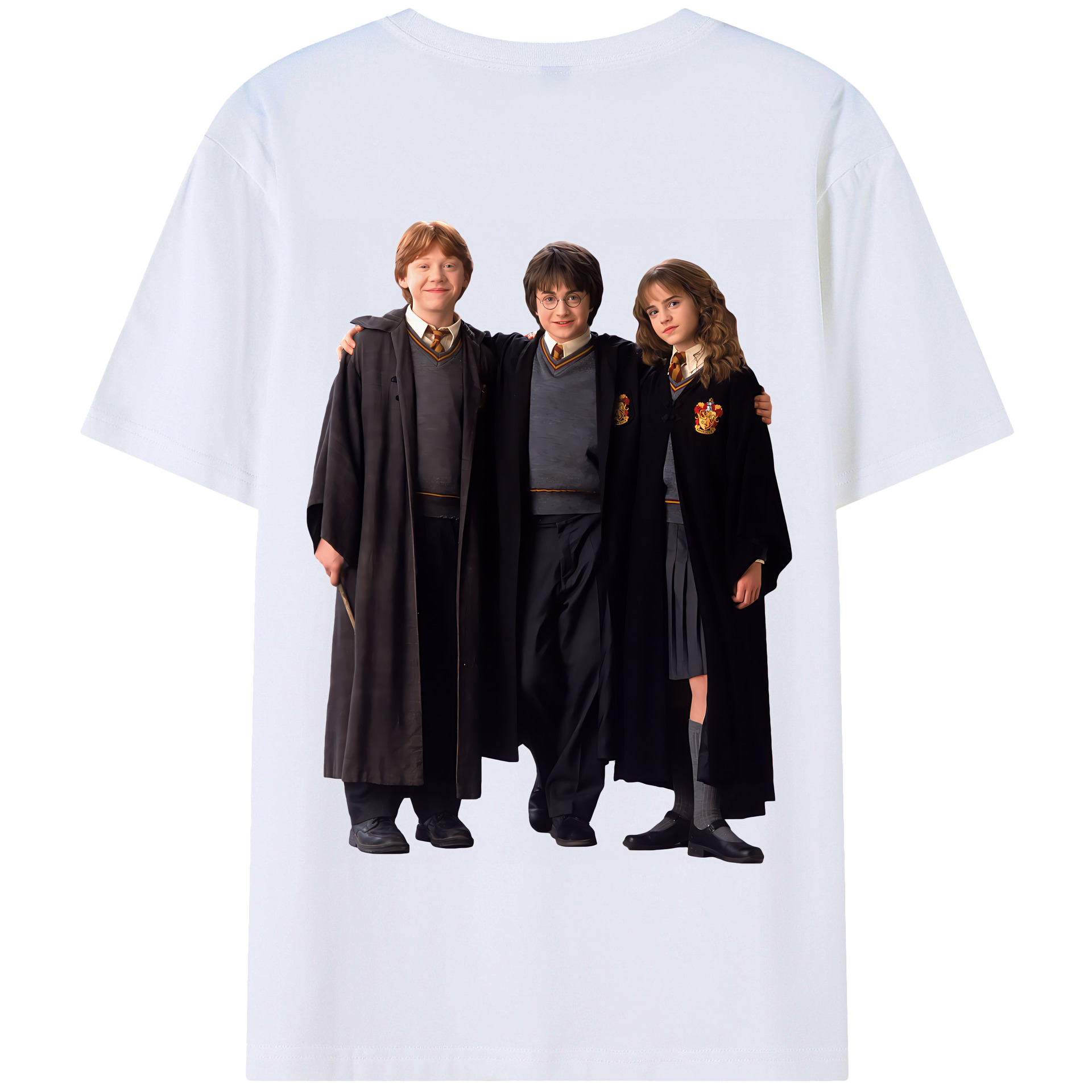 （画像用） Harry Potter ハリー・ポッターシリーズ 綿100％半袖Tシャツ（背面プリント）