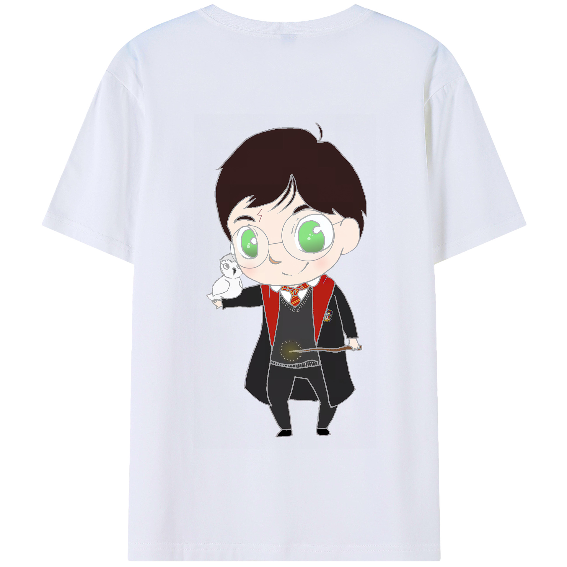 （画像用） Harry Potter ハリー・ポッターシリーズ 綿100％半袖Tシャツ（背面プリント）