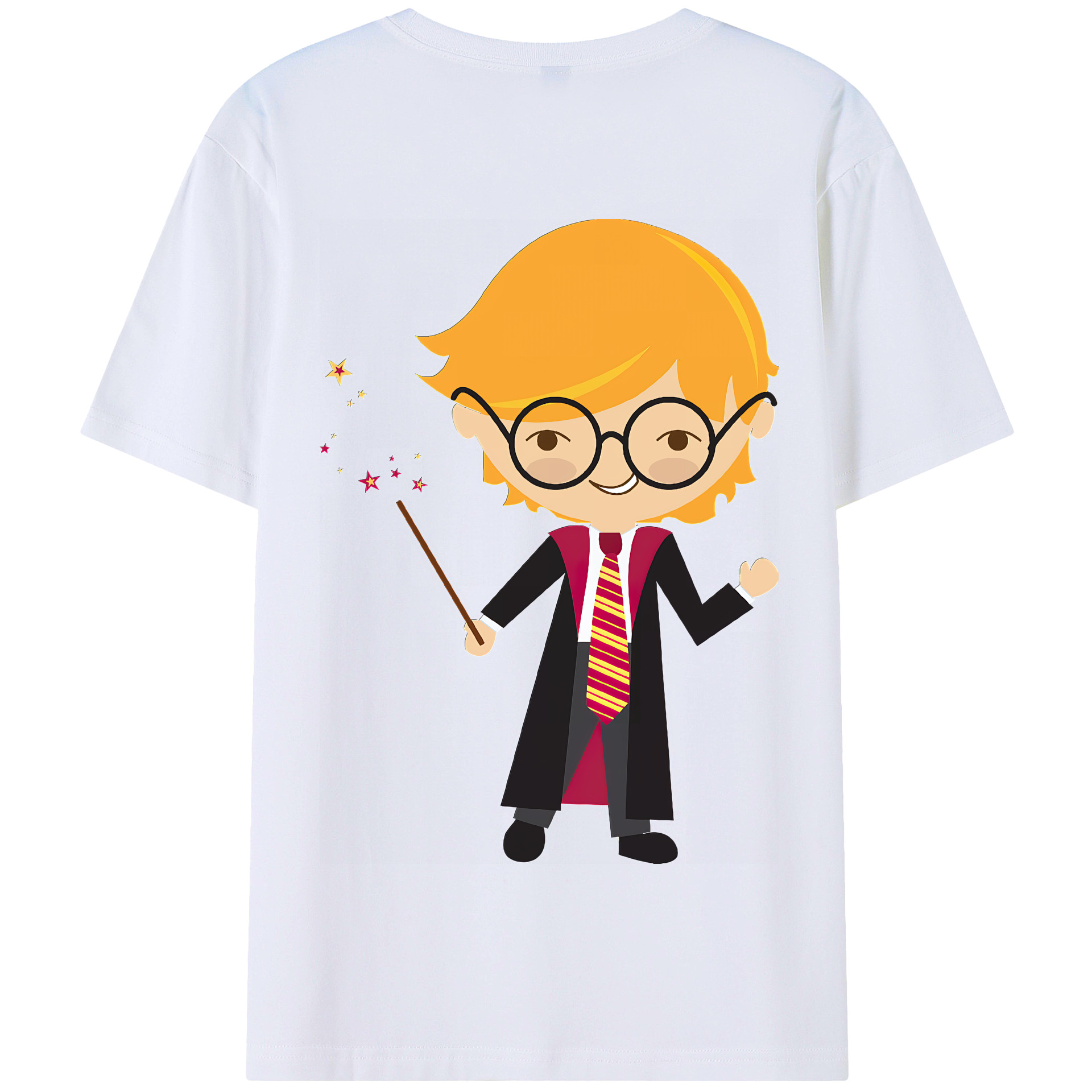 （画像用） Harry Potter ハリー・ポッターシリーズ 綿100％半袖Tシャツ（背面プリント）