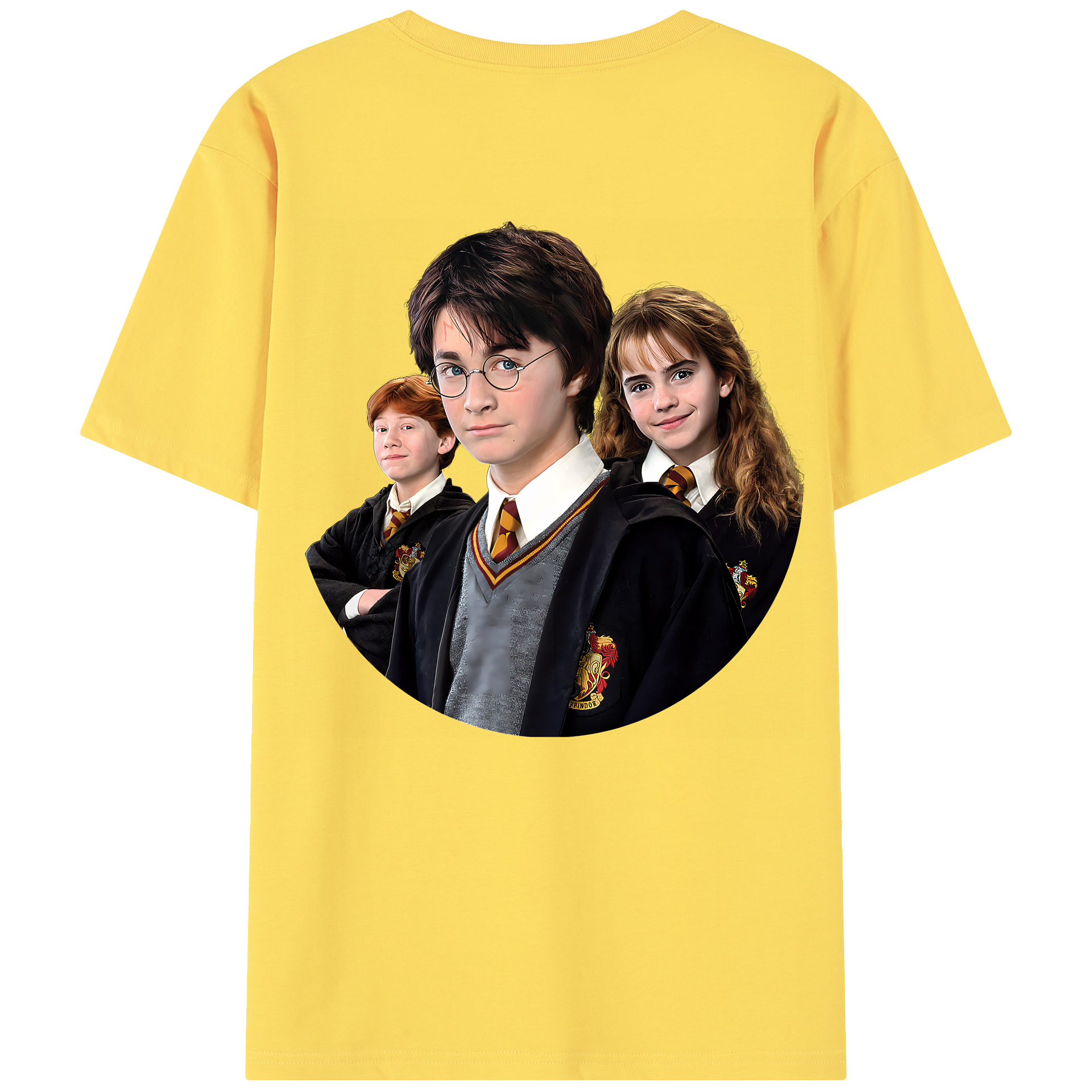 （画像用） Harry Potter ハリー・ポッターシリーズ 綿100％半袖Tシャツ（背面プリント）