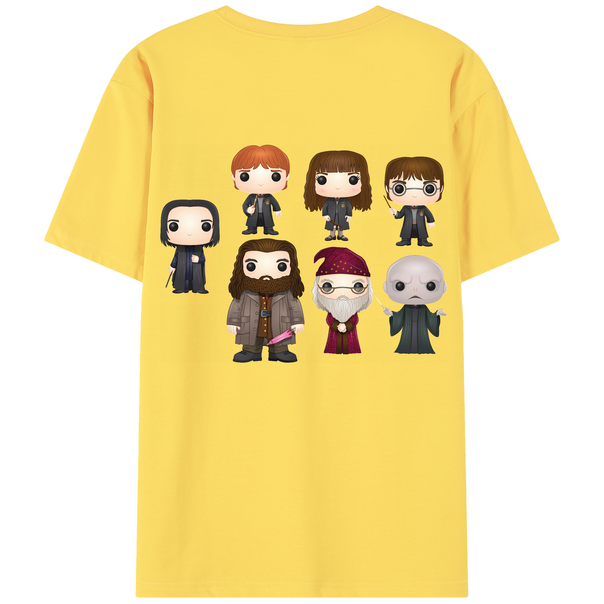 （画像用） Harry Potter ハリー・ポッターシリーズ 綿100％半袖Tシャツ（背面プリント）