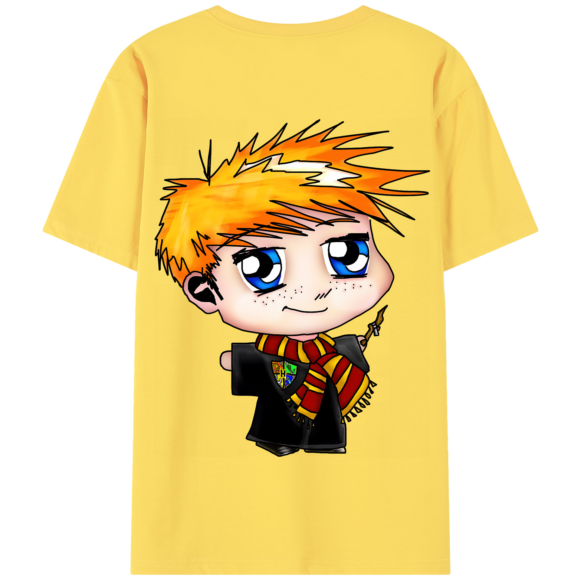（画像用） Harry Potter ハリー・ポッターシリーズ 綿100％半袖Tシャツ（背面プリント）