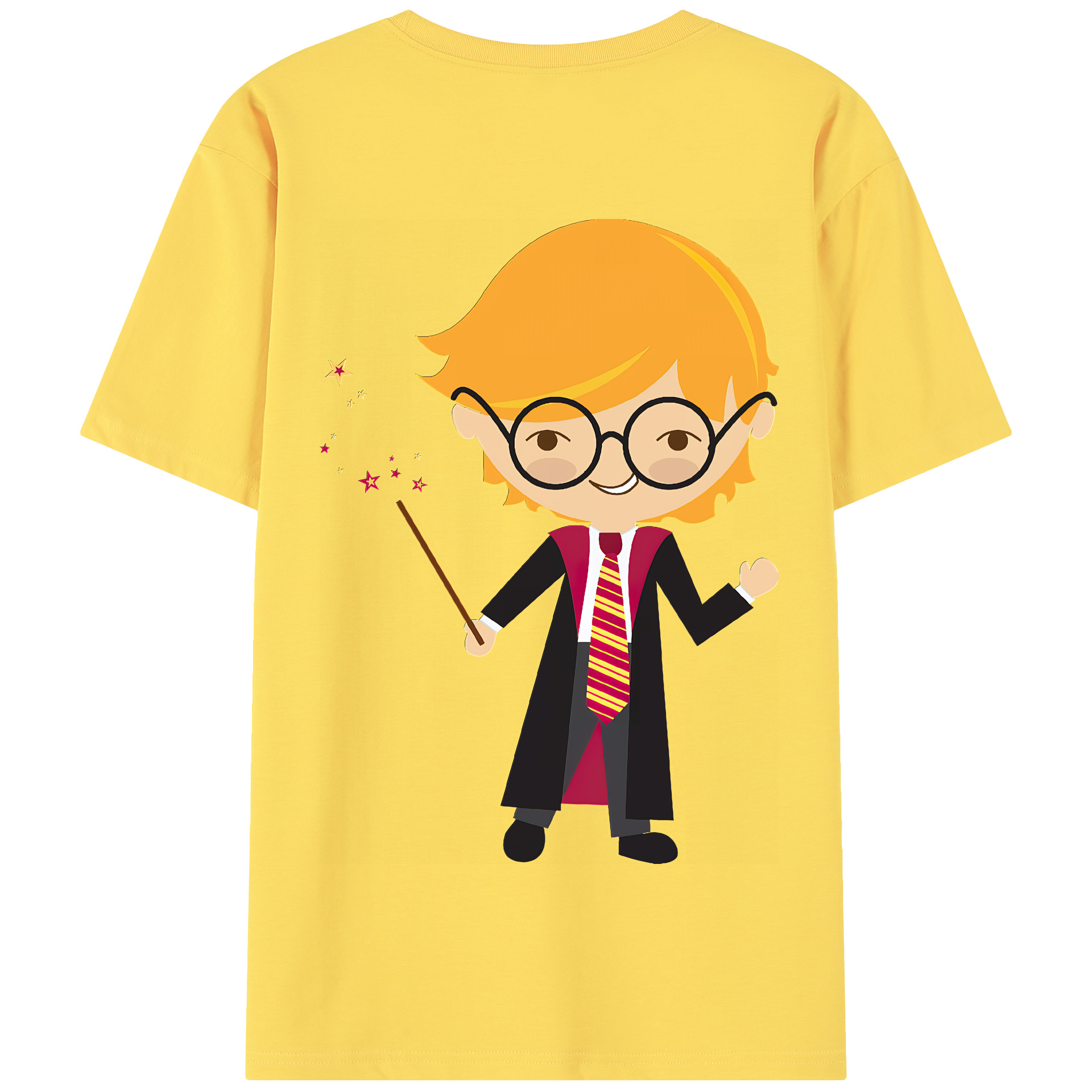 （画像用） Harry Potter ハリー・ポッターシリーズ 綿100％半袖Tシャツ（背面プリント）