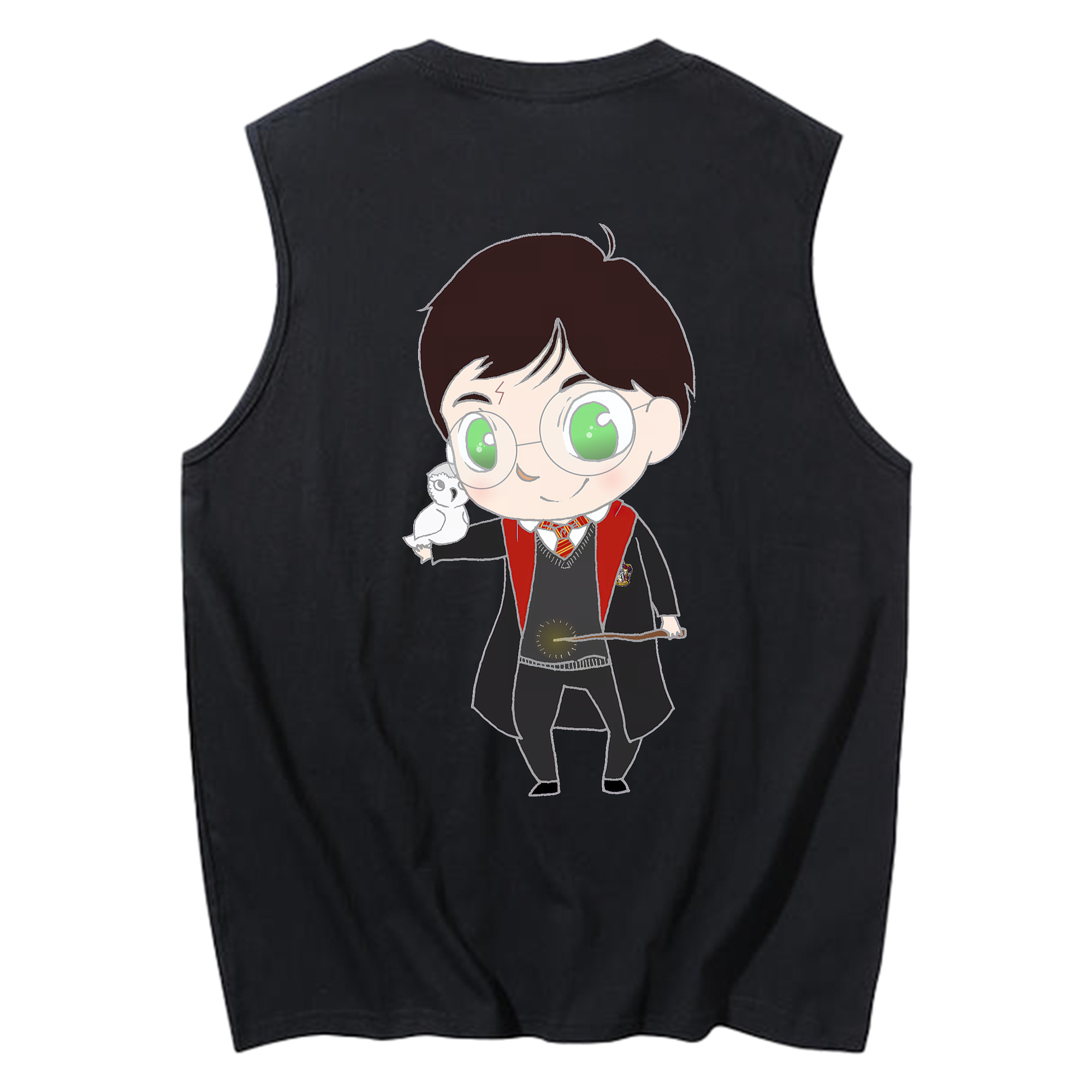 （画像用） Harry Potter ハリー・ポッターシリーズ コットン100％タンクトップ（背面プリント）