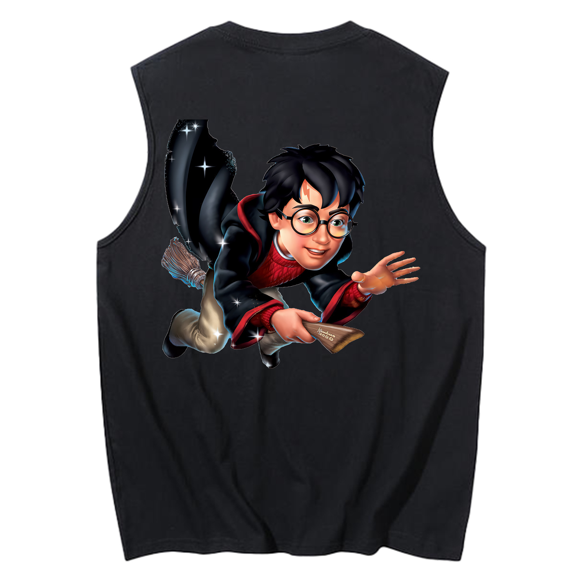 （画像用） Harry Potter ハリー・ポッターシリーズ コットン100％タンクトップ（背面プリント）
