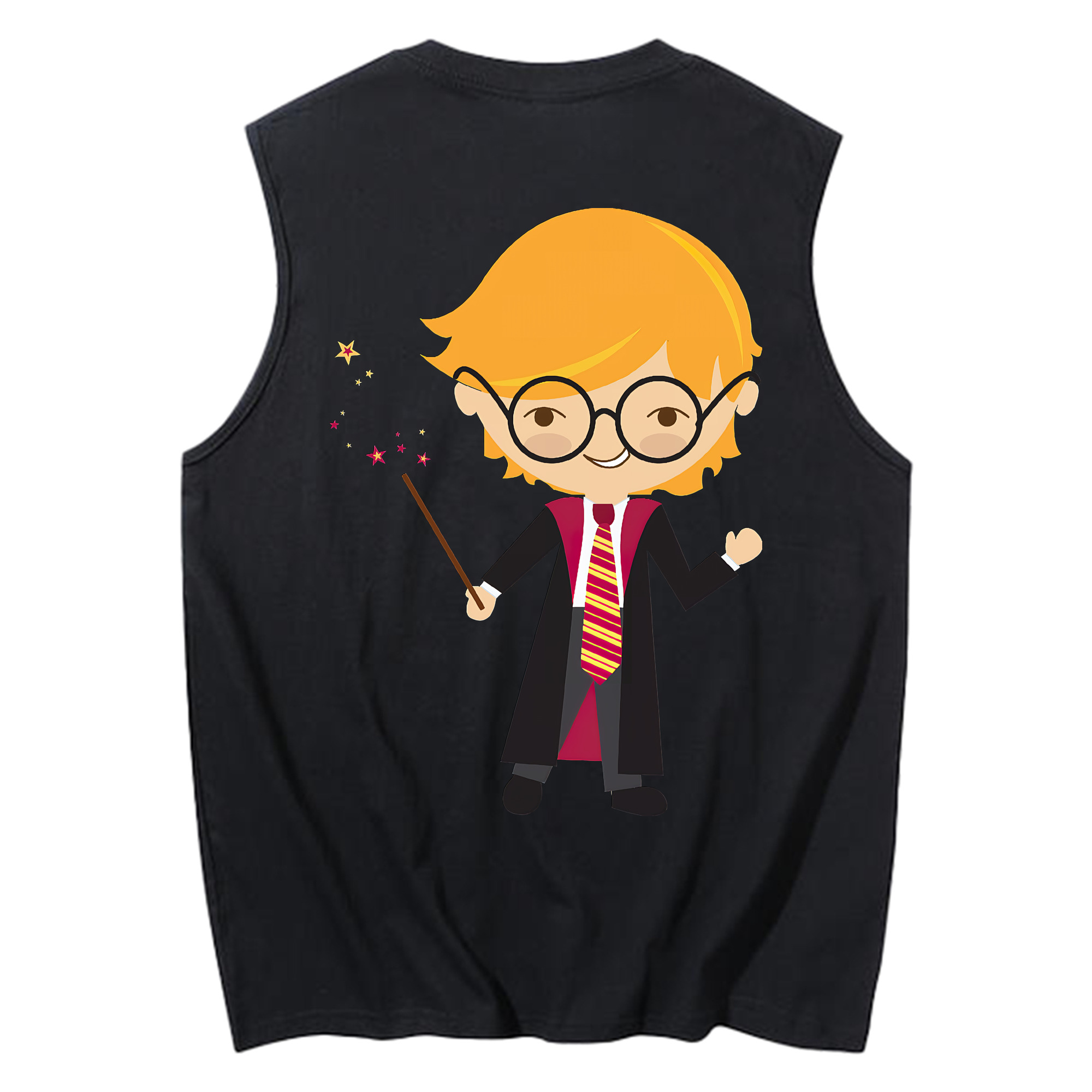 （画像用） Harry Potter ハリー・ポッターシリーズ コットン100％タンクトップ（背面プリント）