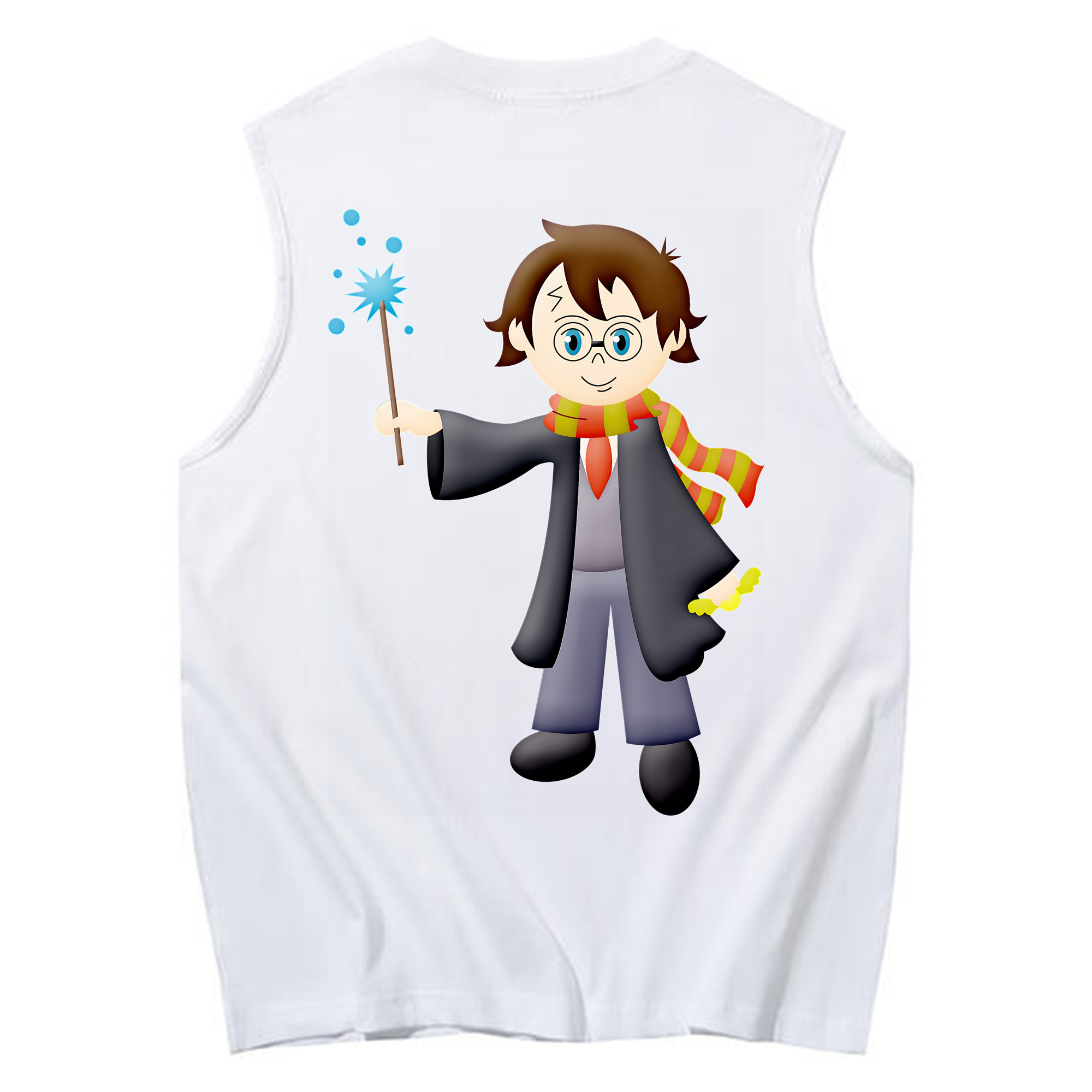 （画像用） Harry Potter ハリー・ポッターシリーズ コットン100％タンクトップ（背面プリント）