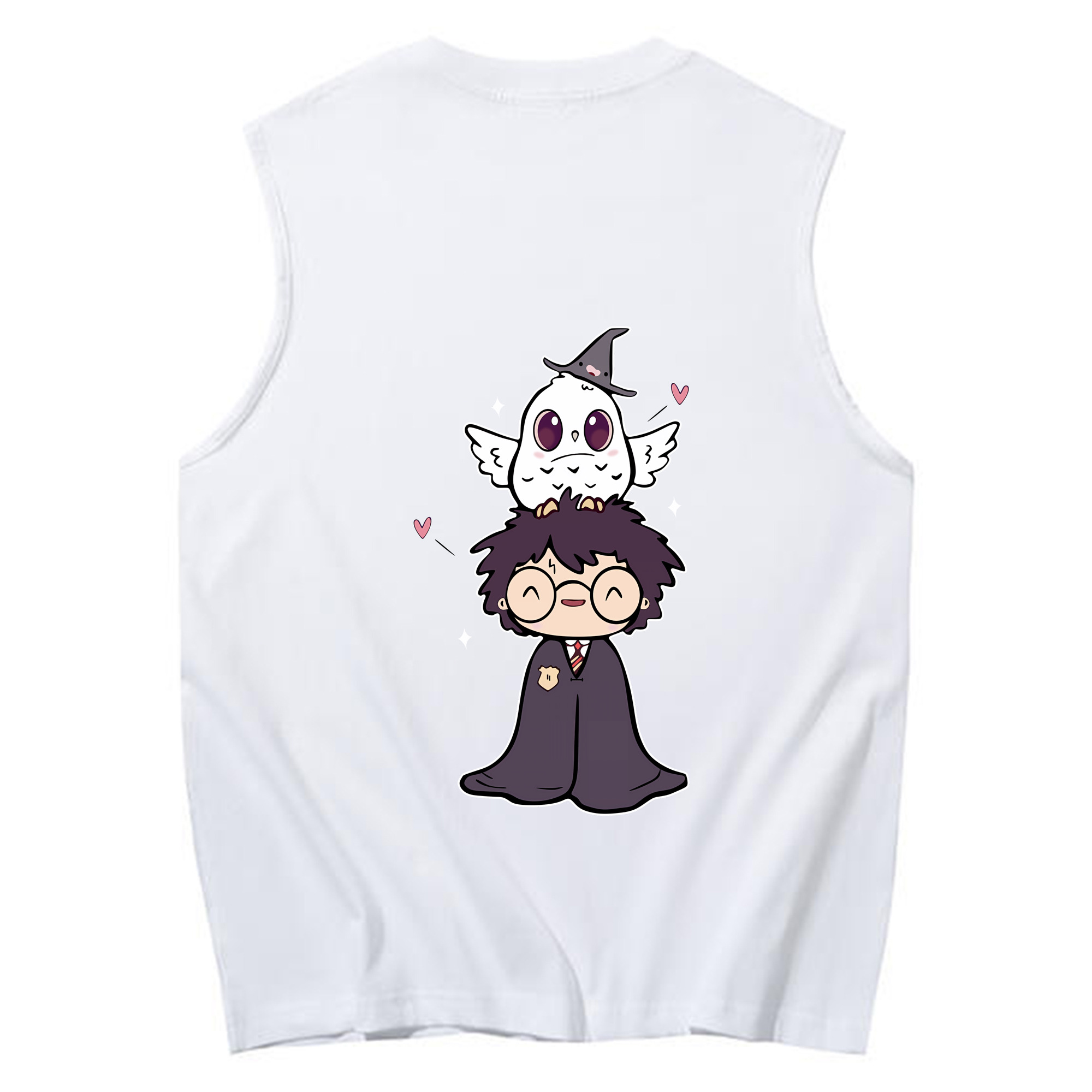 （画像用） Harry Potter ハリー・ポッターシリーズ コットン100％タンクトップ（背面プリント）