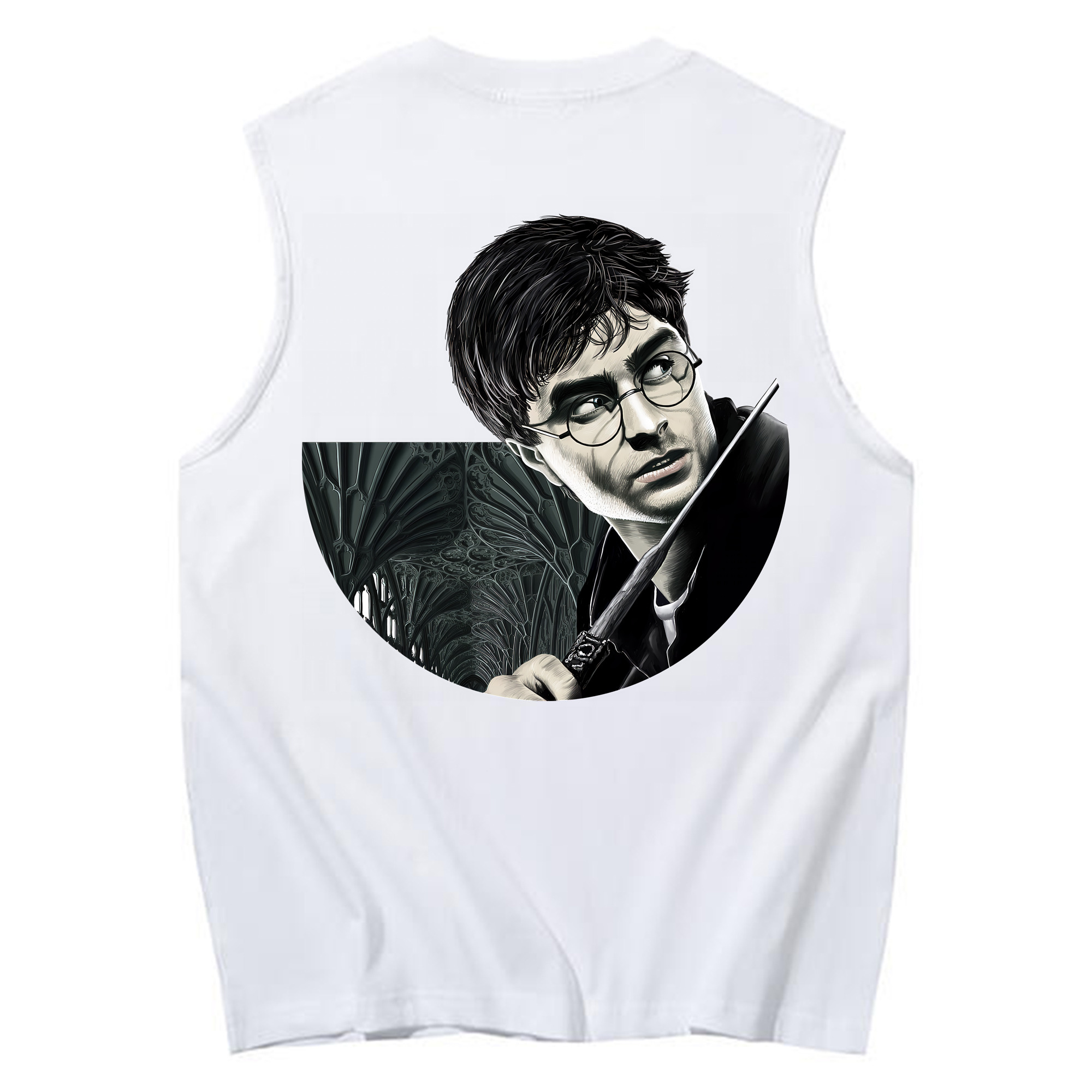 （画像用） Harry Potter ハリー・ポッターシリーズ コットン100％タンクトップ（背面プリント）