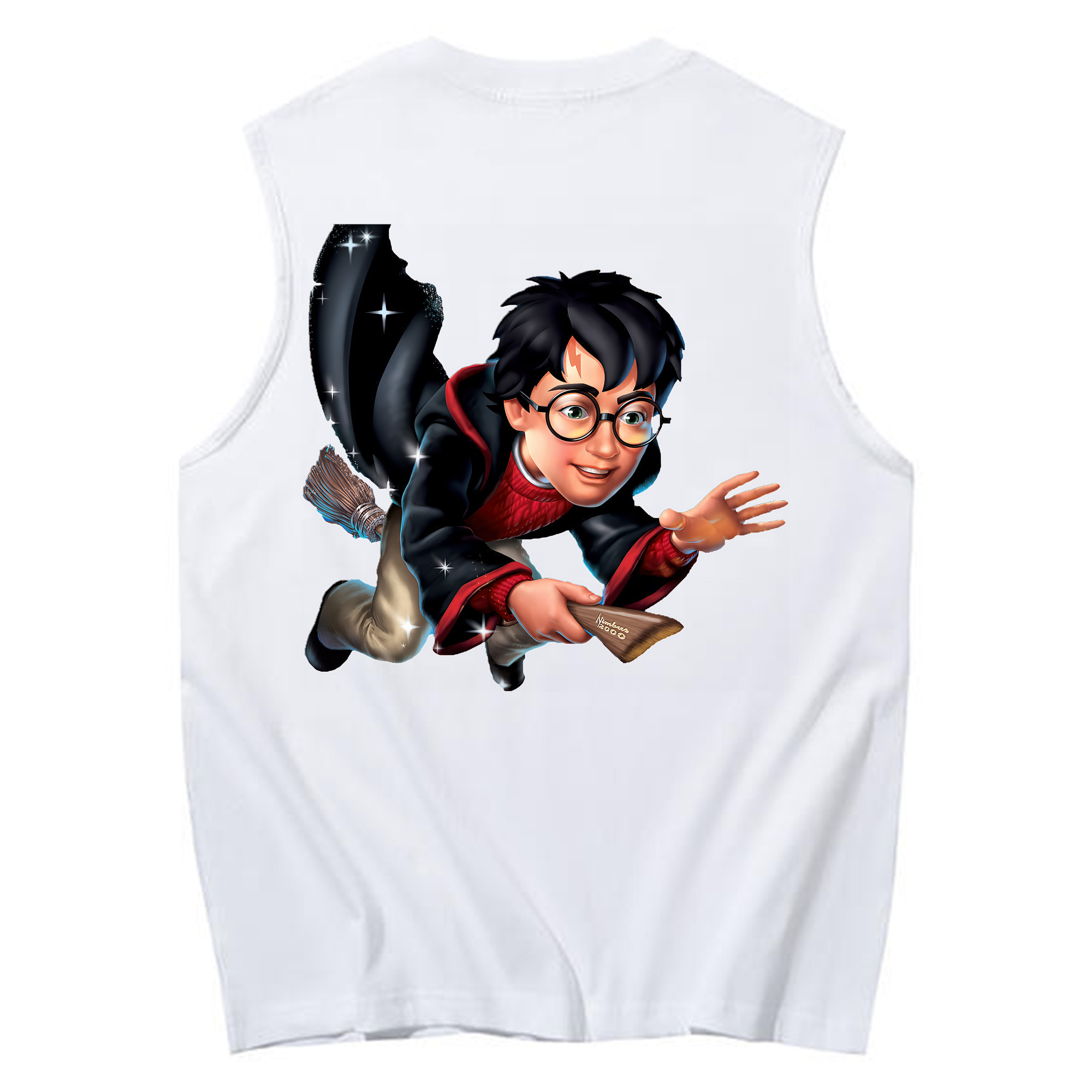 （画像用） Harry Potter ハリー・ポッターシリーズ コットン100％タンクトップ（背面プリント）