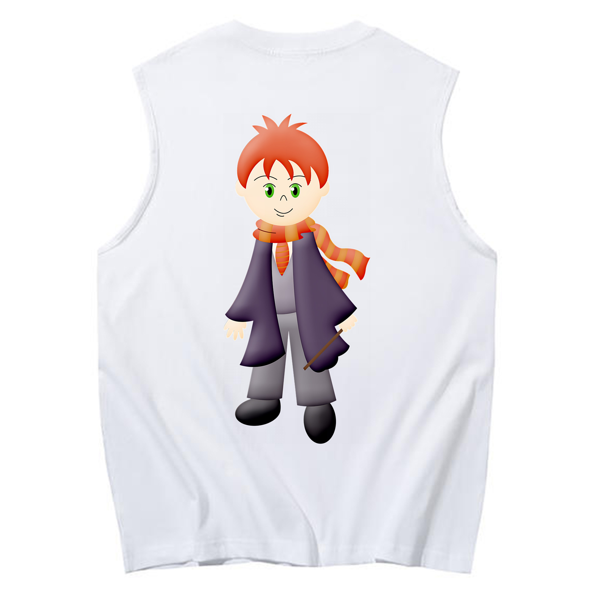 （画像用） Harry Potter ハリー・ポッターシリーズ コットン100％タンクトップ（背面プリント）
