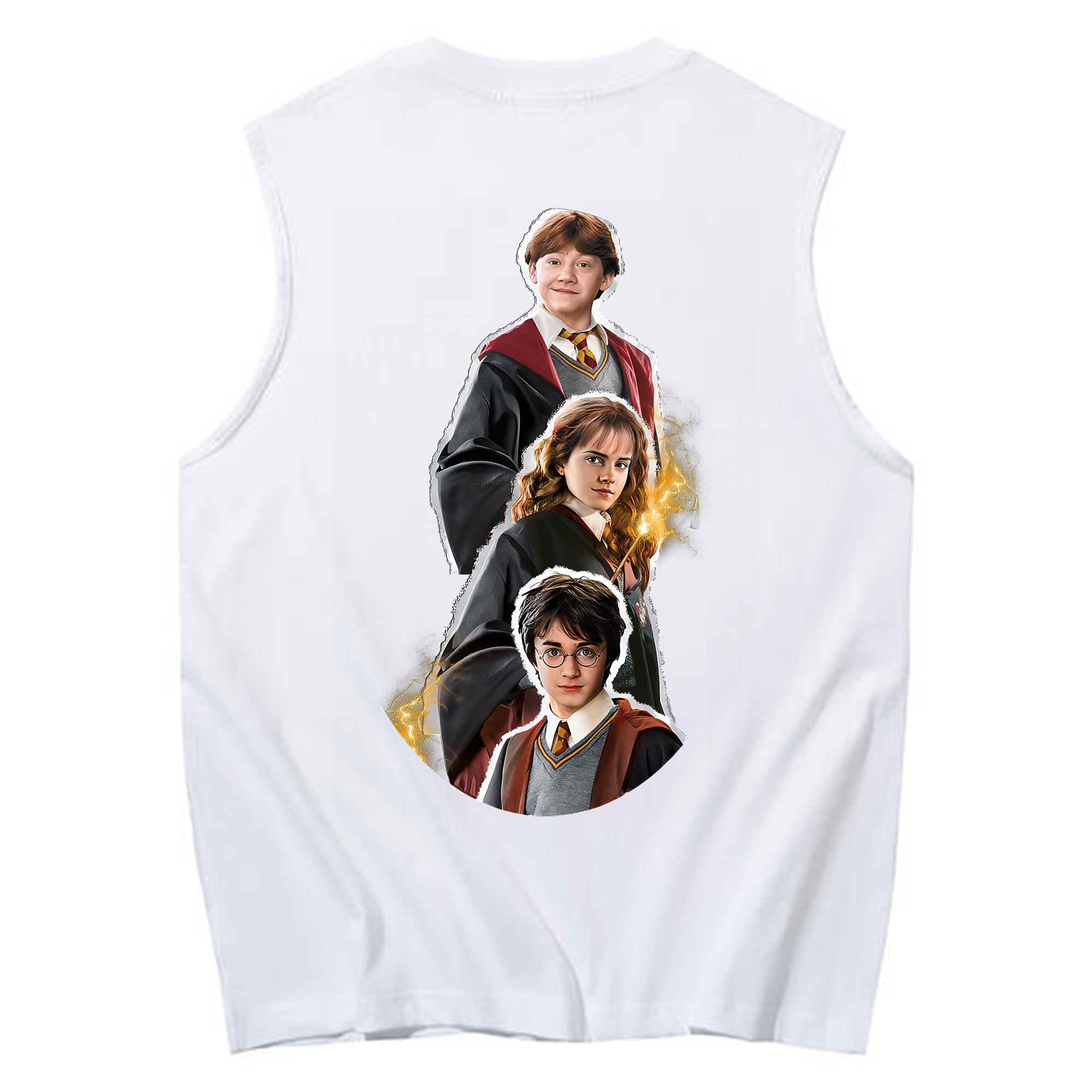 （画像用） Harry Potter ハリー・ポッターシリーズ コットン100％タンクトップ（背面プリント）