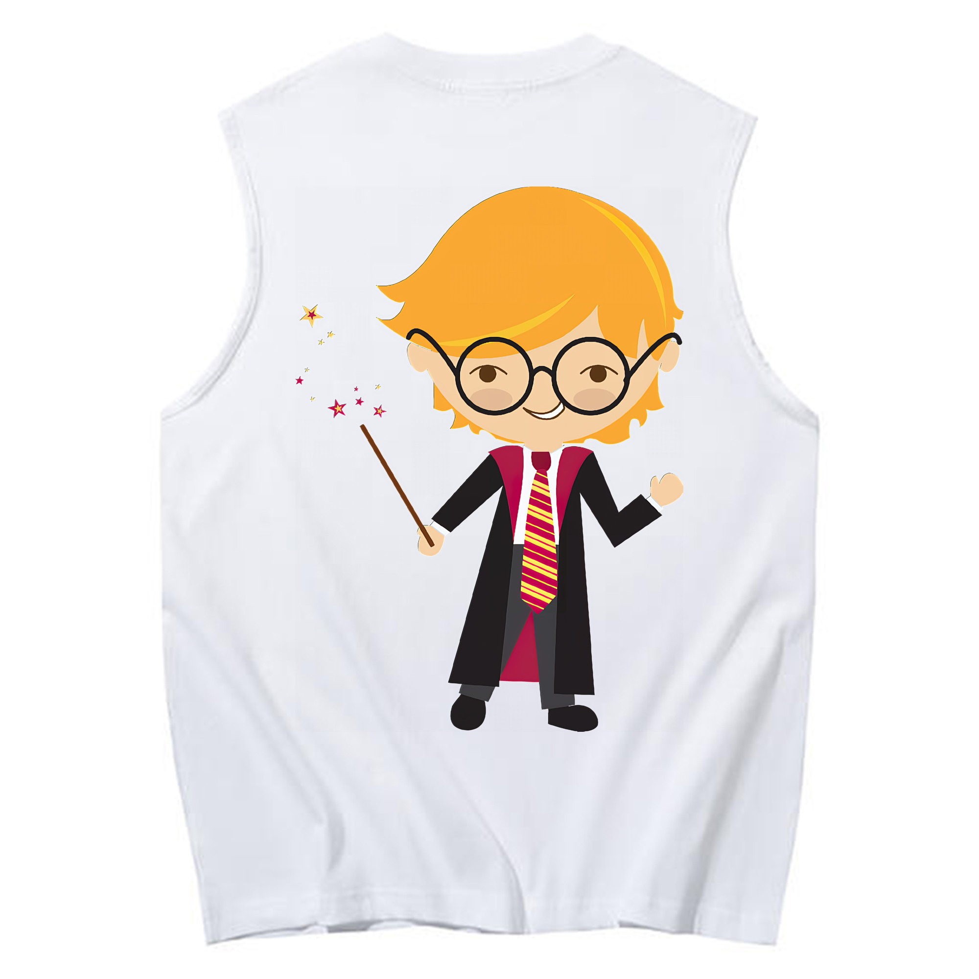 （画像用） Harry Potter ハリー・ポッターシリーズ コットン100％タンクトップ（背面プリント）