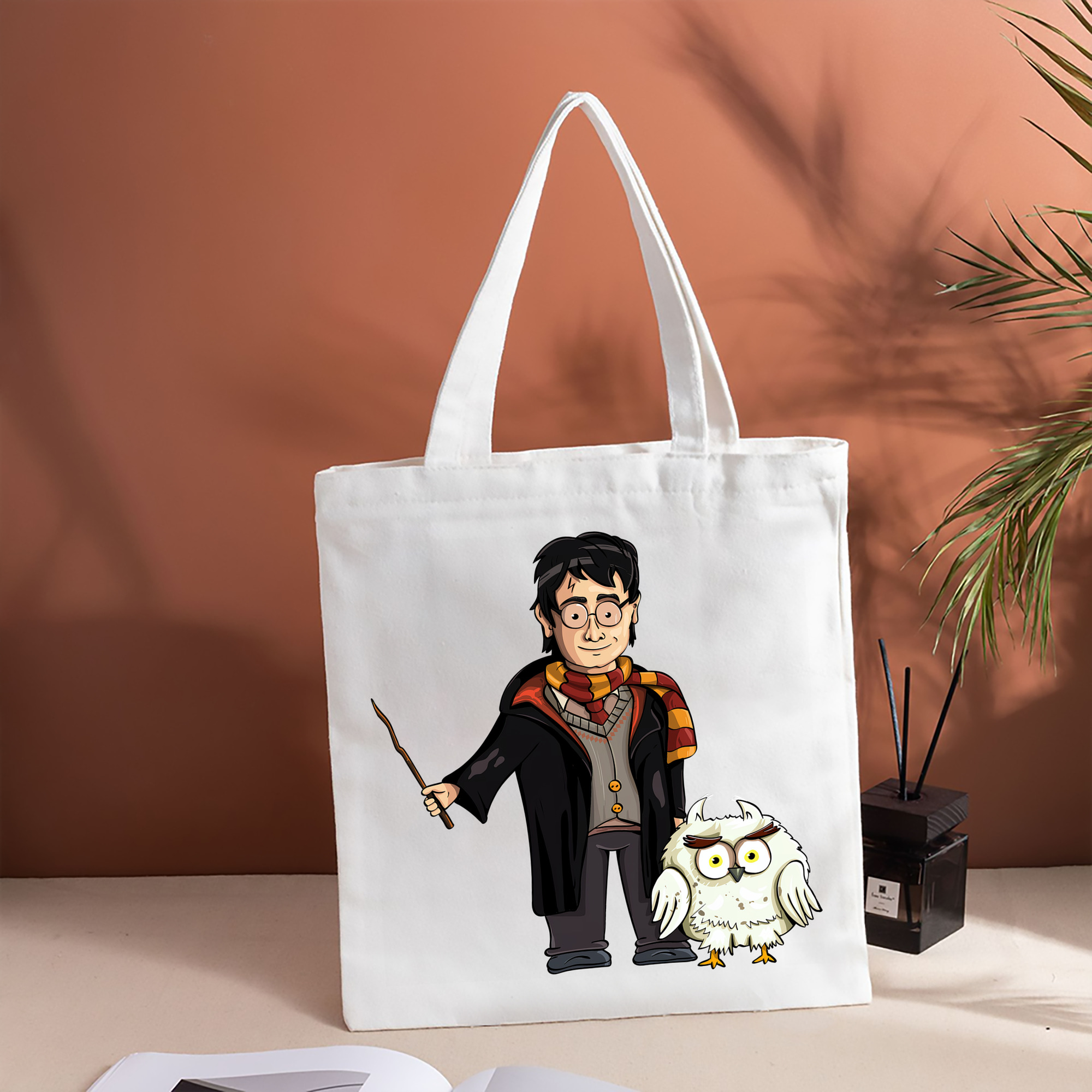 Harry Potter ハリー・ポッターシリーズ 縦型キャンバス生地手提げバッグ　トートバッグ